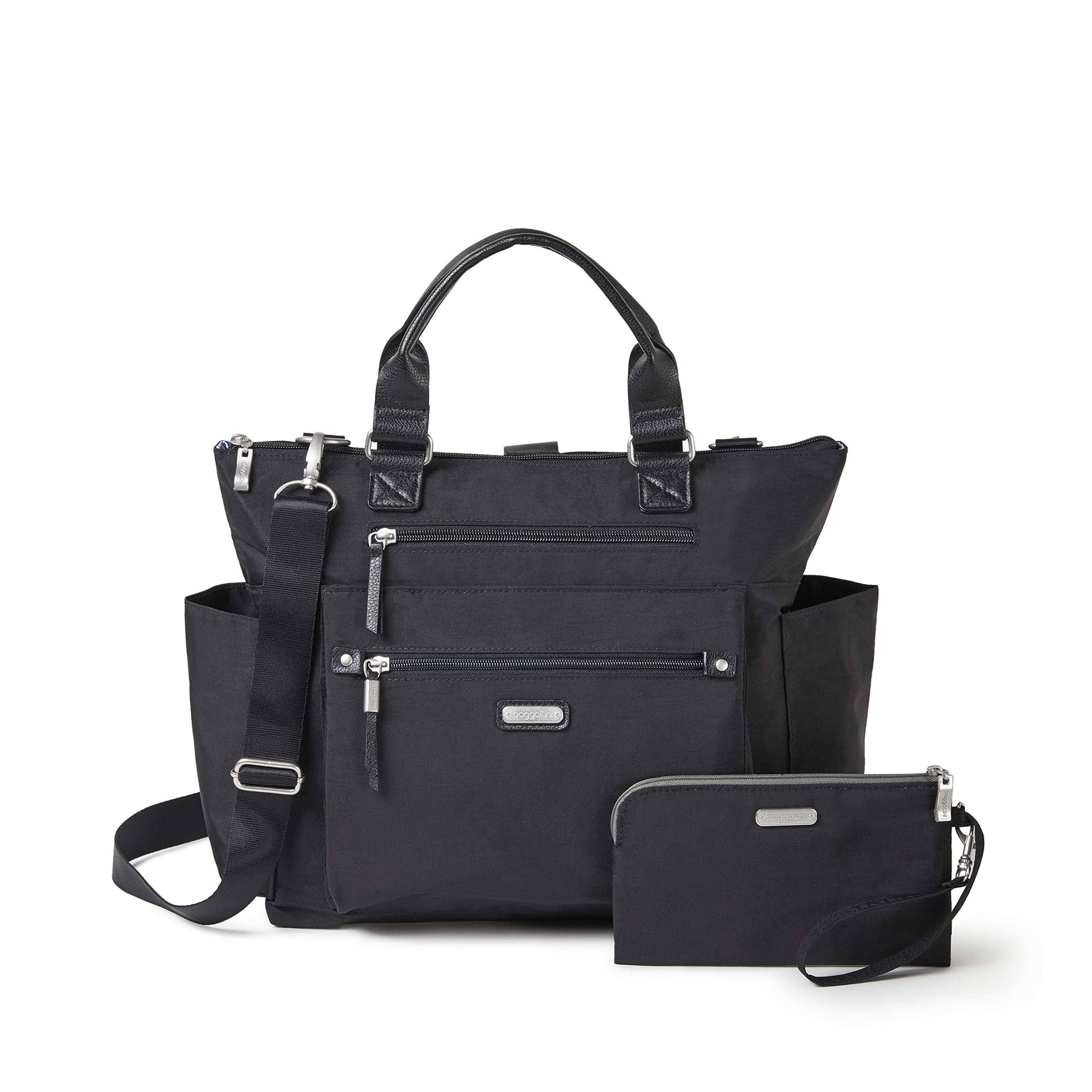 3-in-1 Convertible Backpack Tote Handbag - 15x12" Lightweight Travel Bag w/ RFID Phone Wristlet