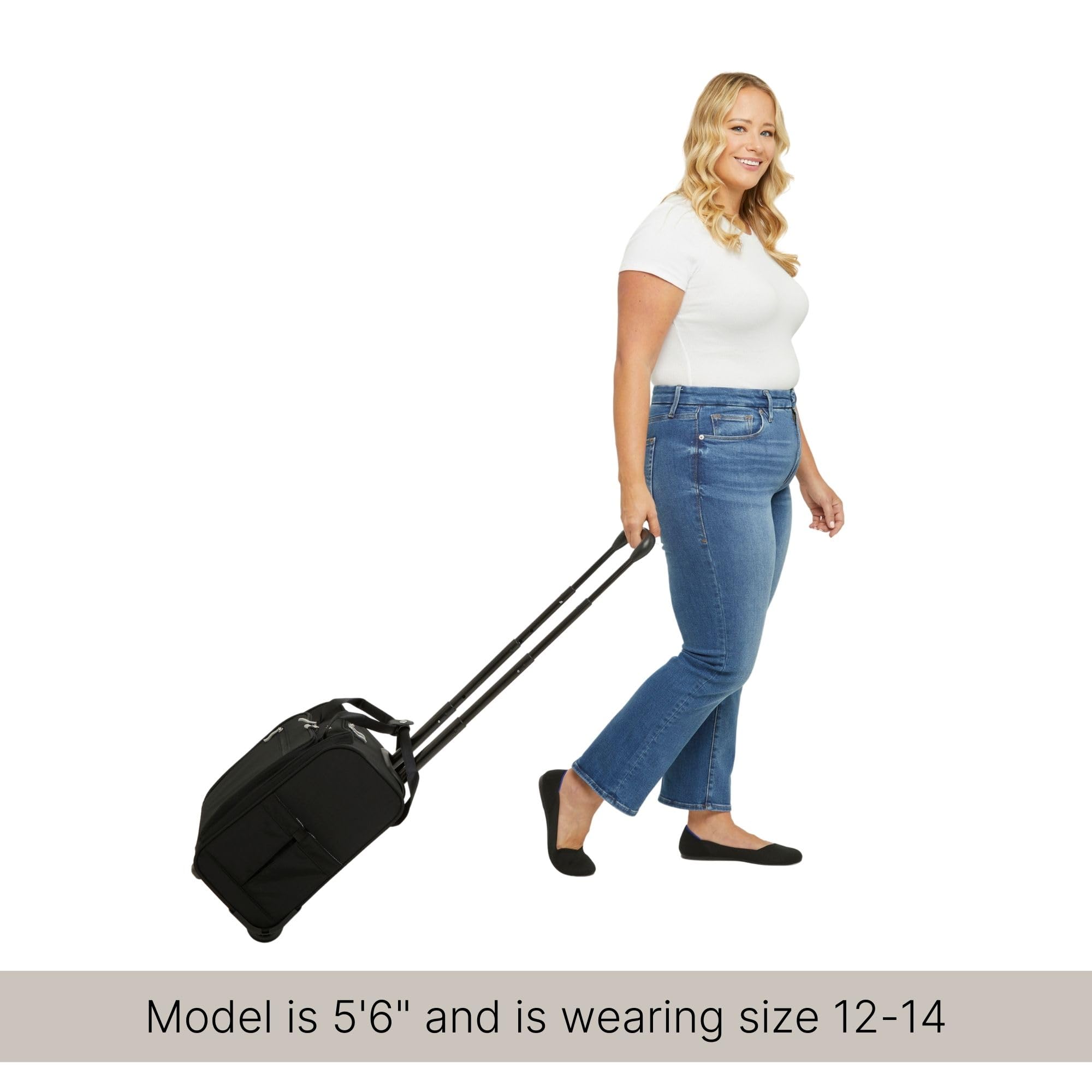 Baggallini 2 Wheel Underseater Carry-On - Lightweight Travel Weekender Luggage - Image 5