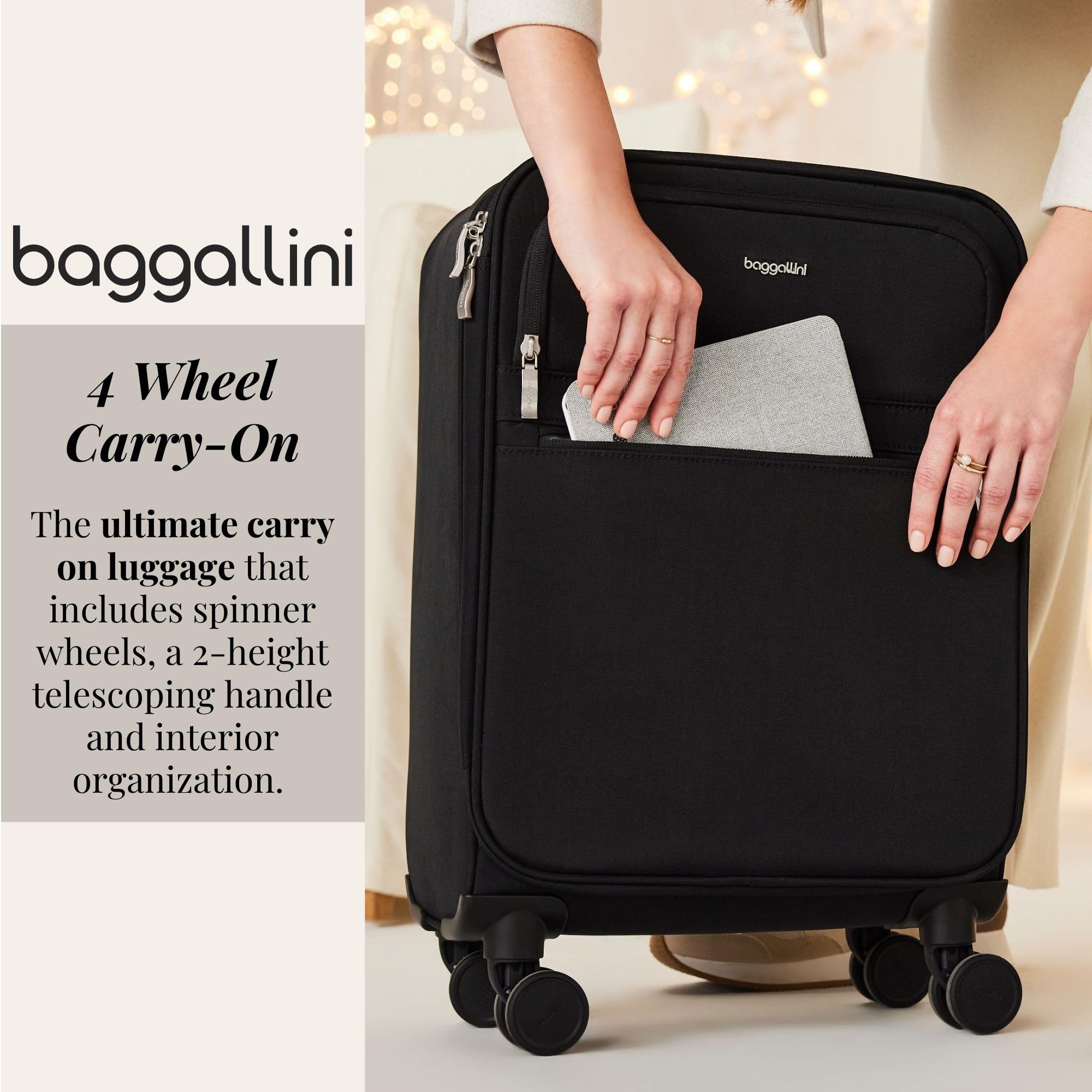 Baggallini 4 Wheel Carry-On - Image 3