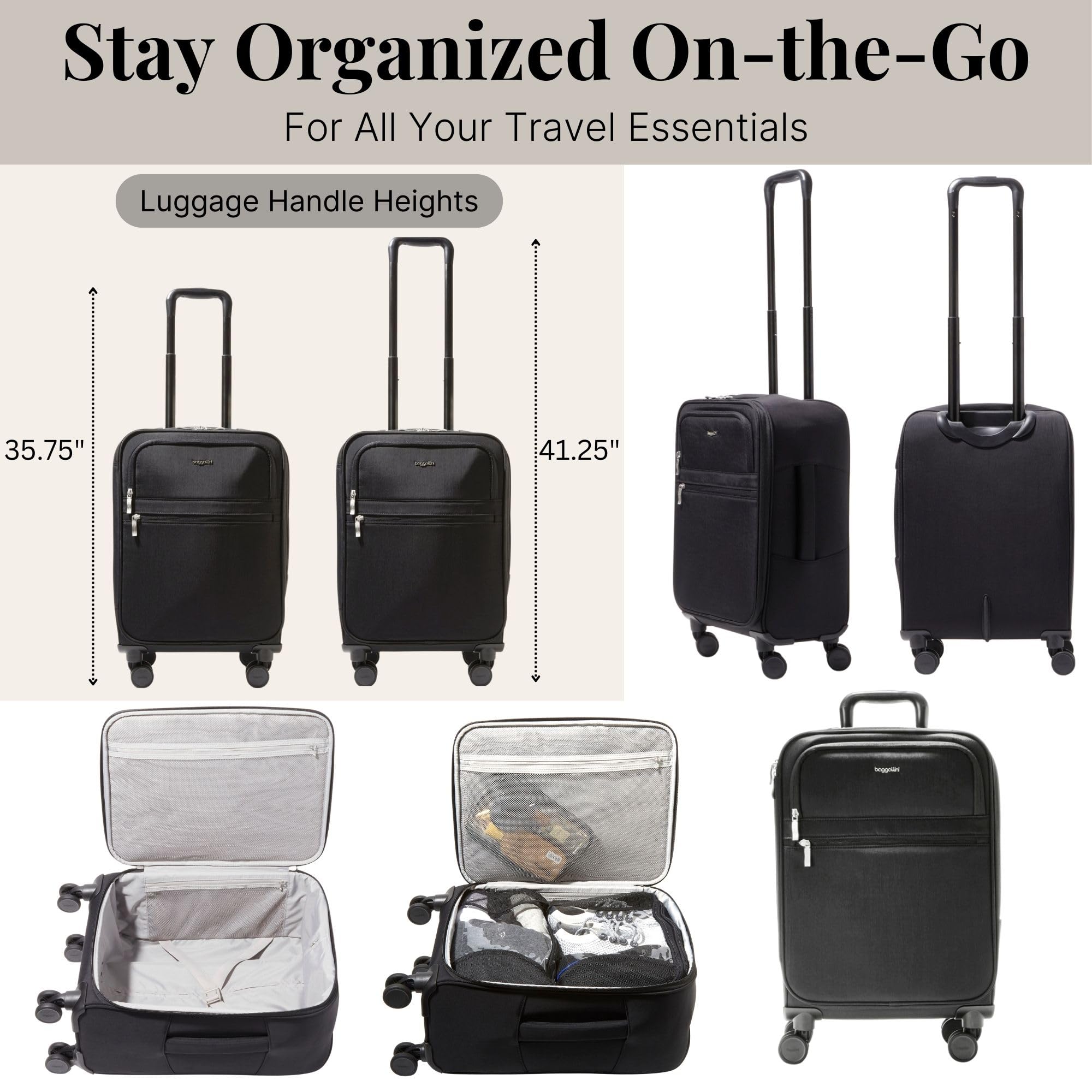 Baggallini 4 Wheel Carry-On - Image 7