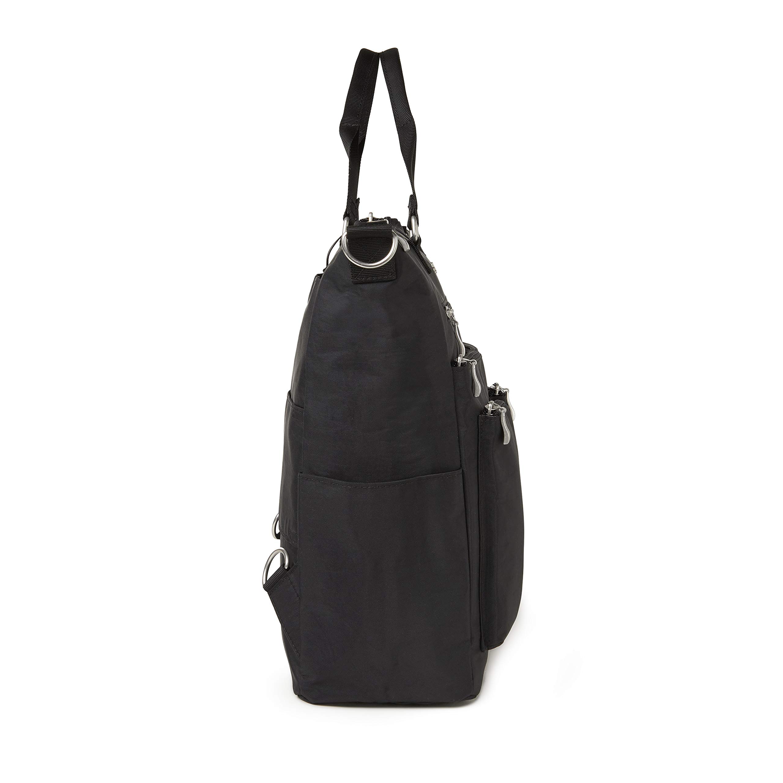Baggallini All Set 3 in 1 Tote Backpack - 15"x10.5" Lightweight Travel Bag w/RFID Phone Wristlet - Image 7