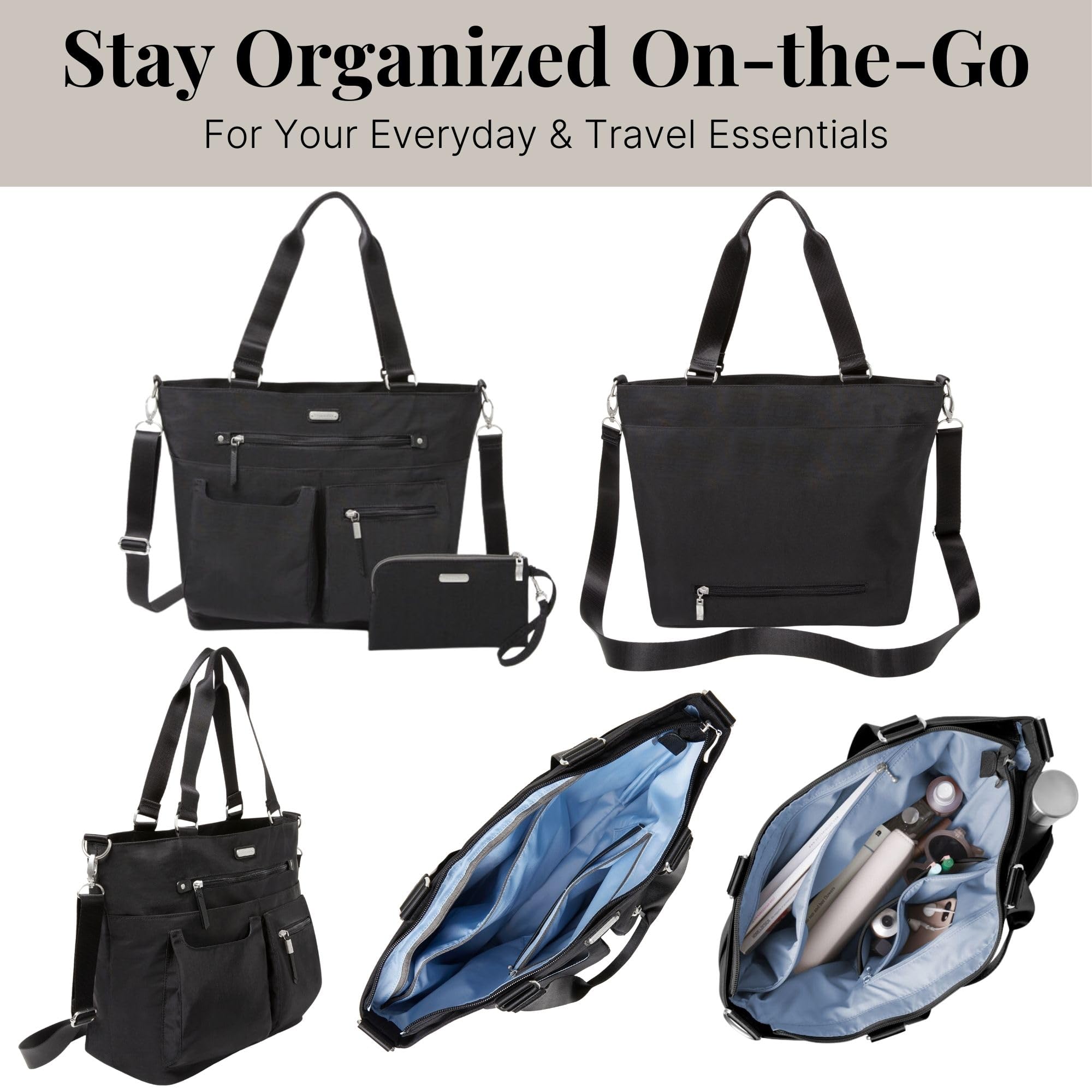 Baggallini Any Day Tote with RFID Phone Wristlet - Image 5