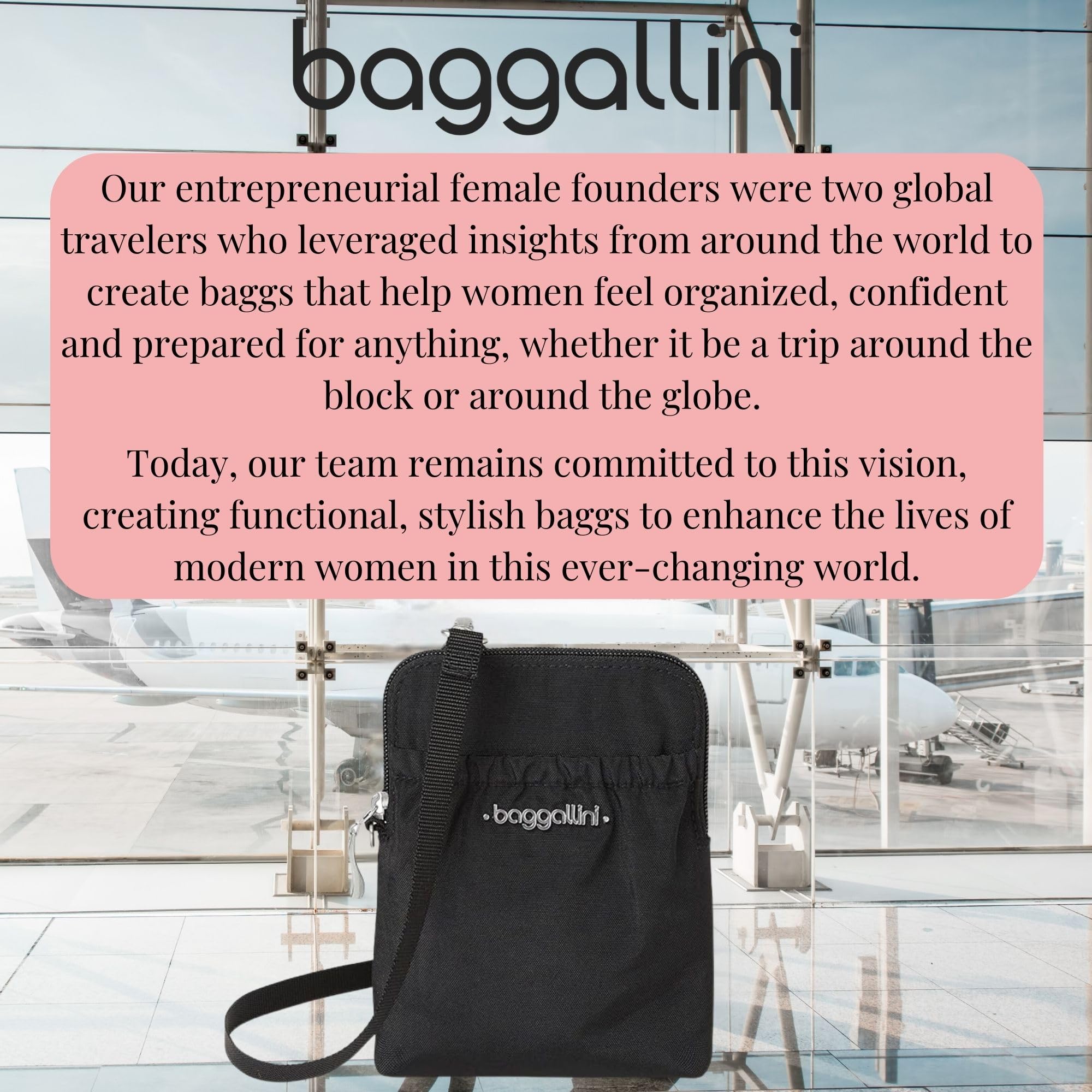 Baggallini Bryant Pouch Small Crossbody Bag for Women - Phone Purse with Crossbody Strap - Lightweight Crossbody Pouch - Image 9