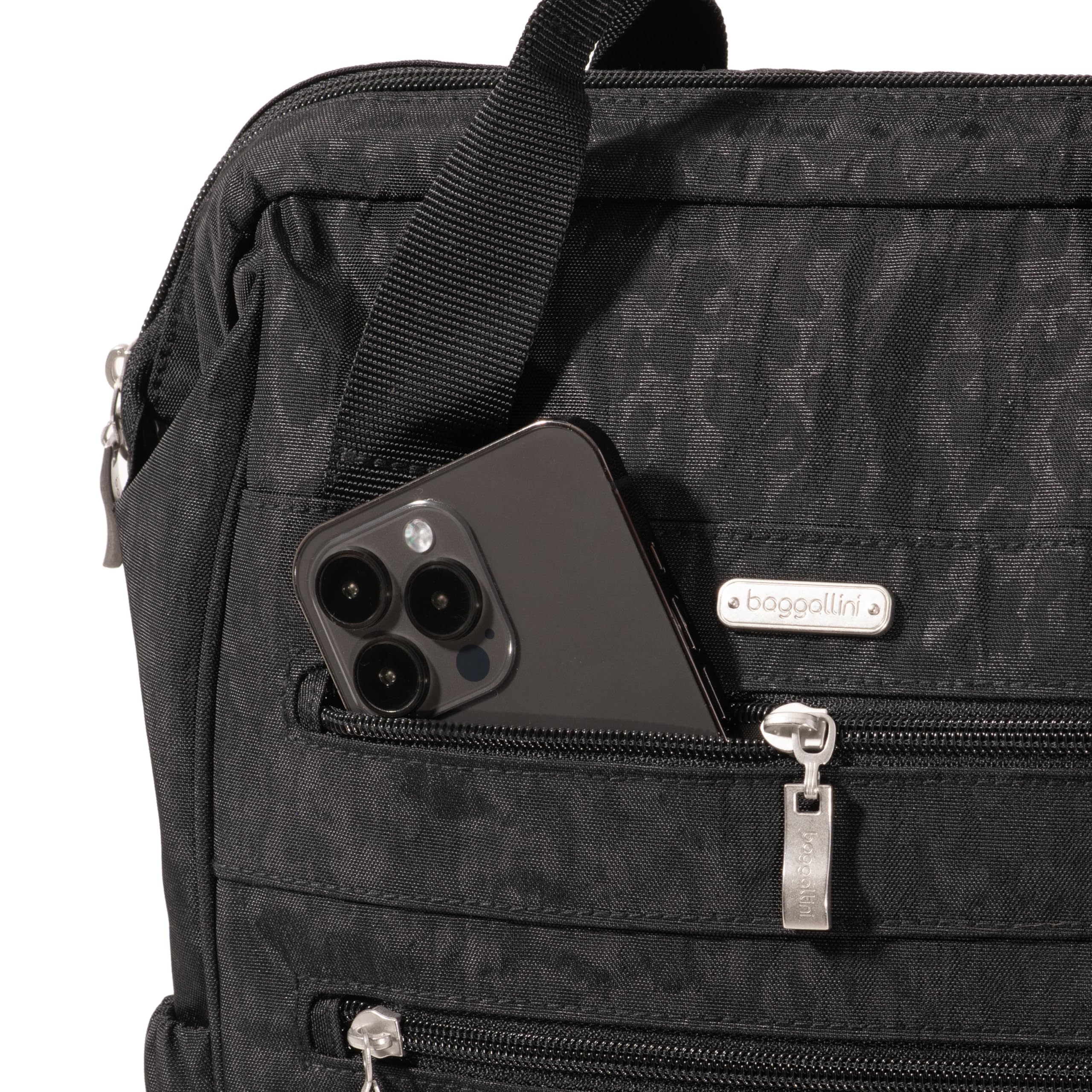 Baggallini City Scape Backpack - 15"x11" Lightweight Work Travel Bag w/Luggage Sleeve & RFID - Image 8