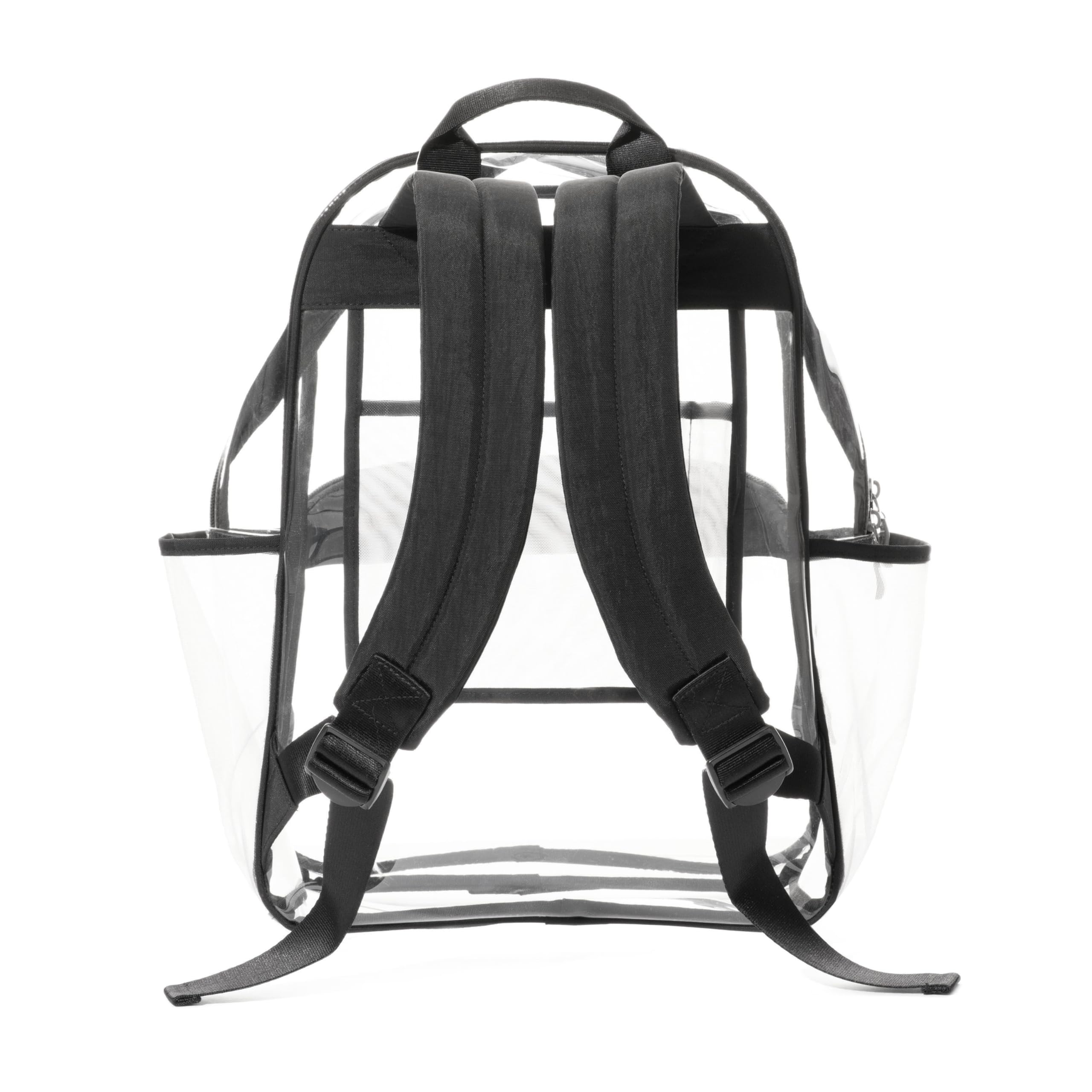 Baggallini Clear Backpack - Lightweight Large 11.5x 15.5x 6 Inch Clear Bag - Image 2