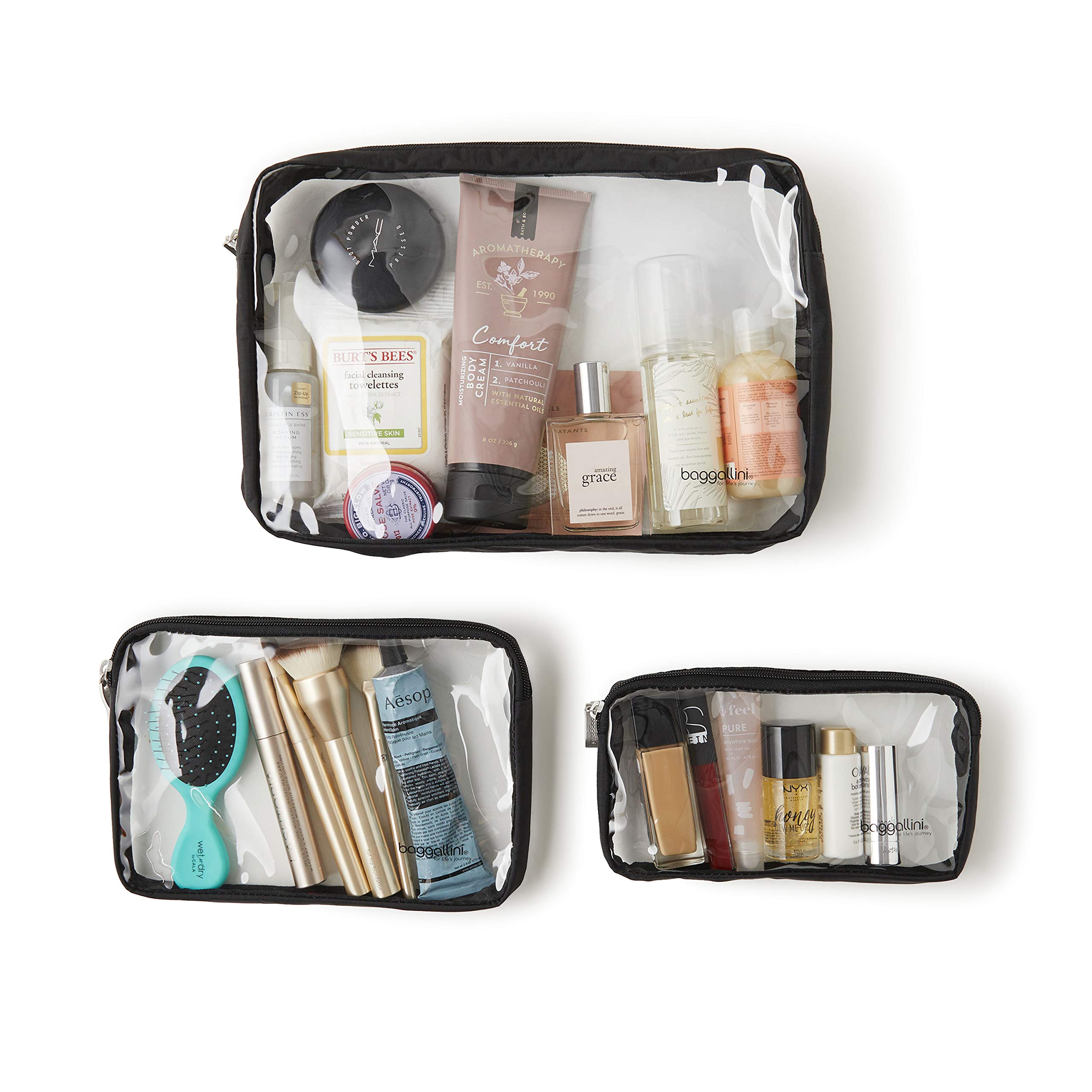 Baggallini Clear Travel Pouches - Image 4