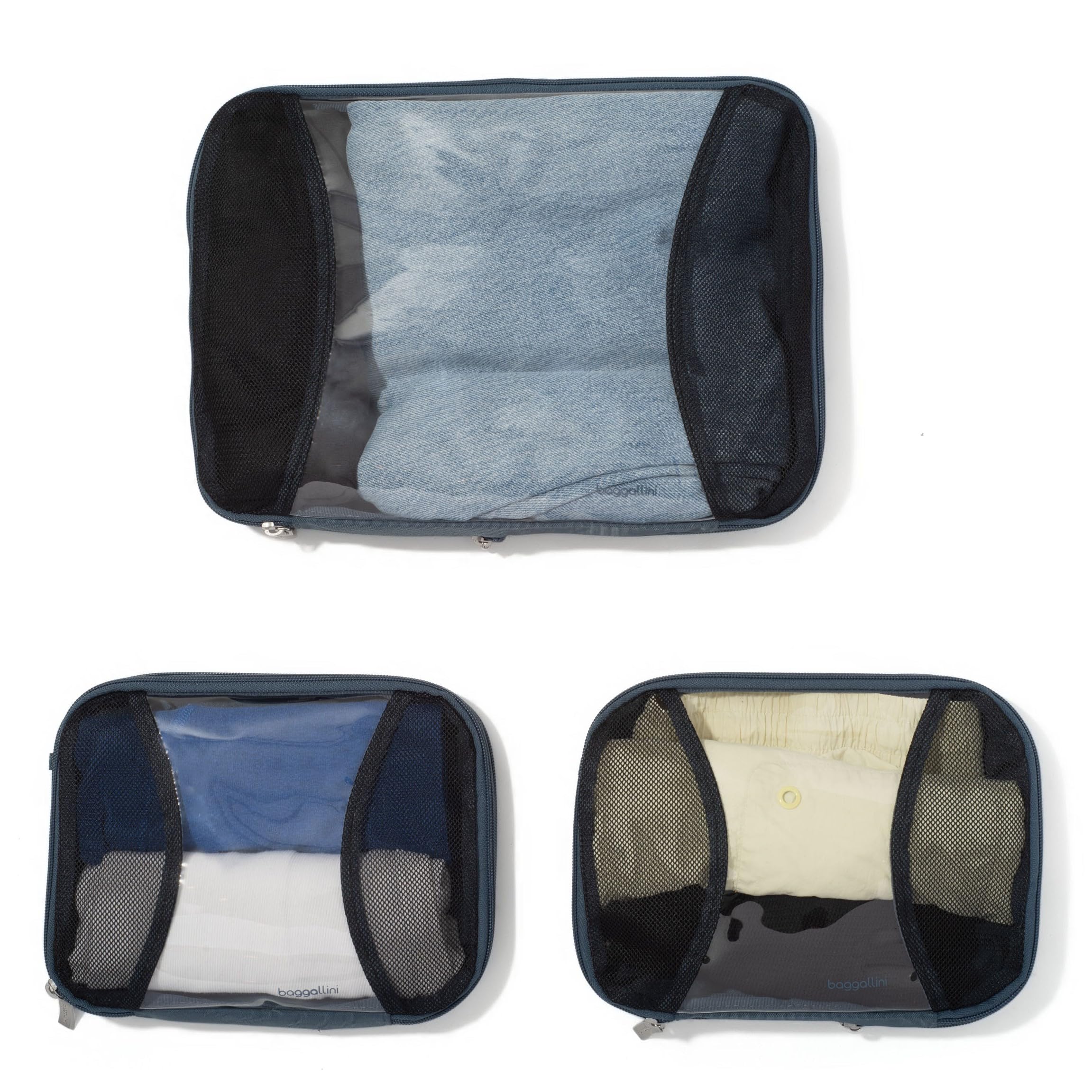 Baggallini Compression Cube 3-piece set - Lightweight Compression Packing Cubes for Travel - Image 5