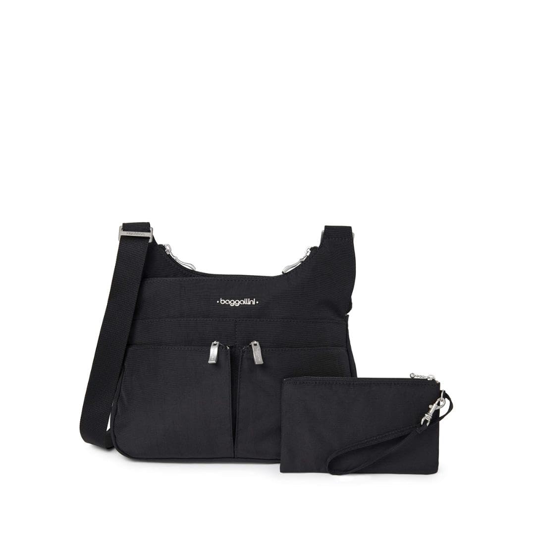 Baggallini Crossbody Travel Bag 11x8.5 Lightweight Water-resistant Nylon Handbag
