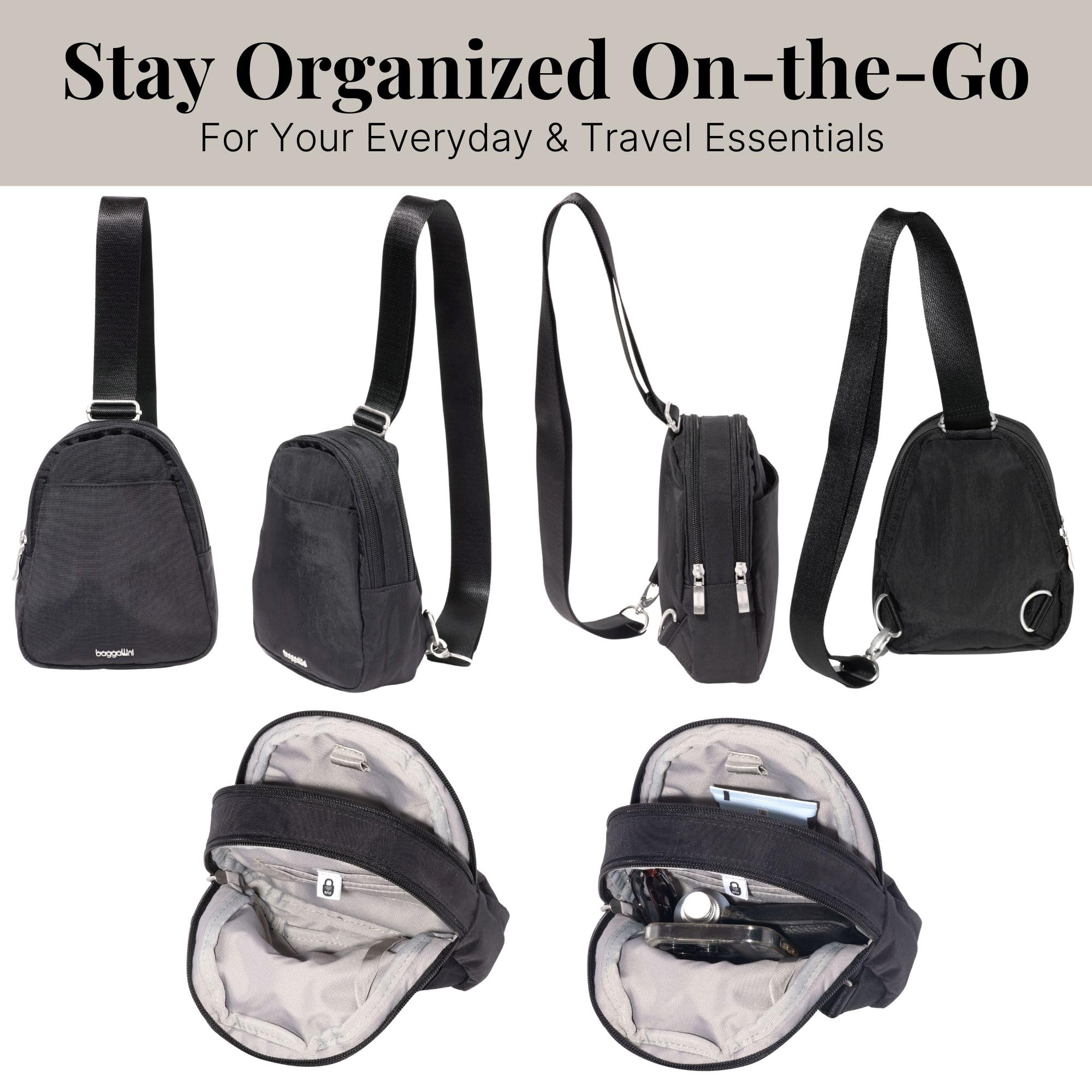 Baggallini Double Zip Mini Sling - Image 6