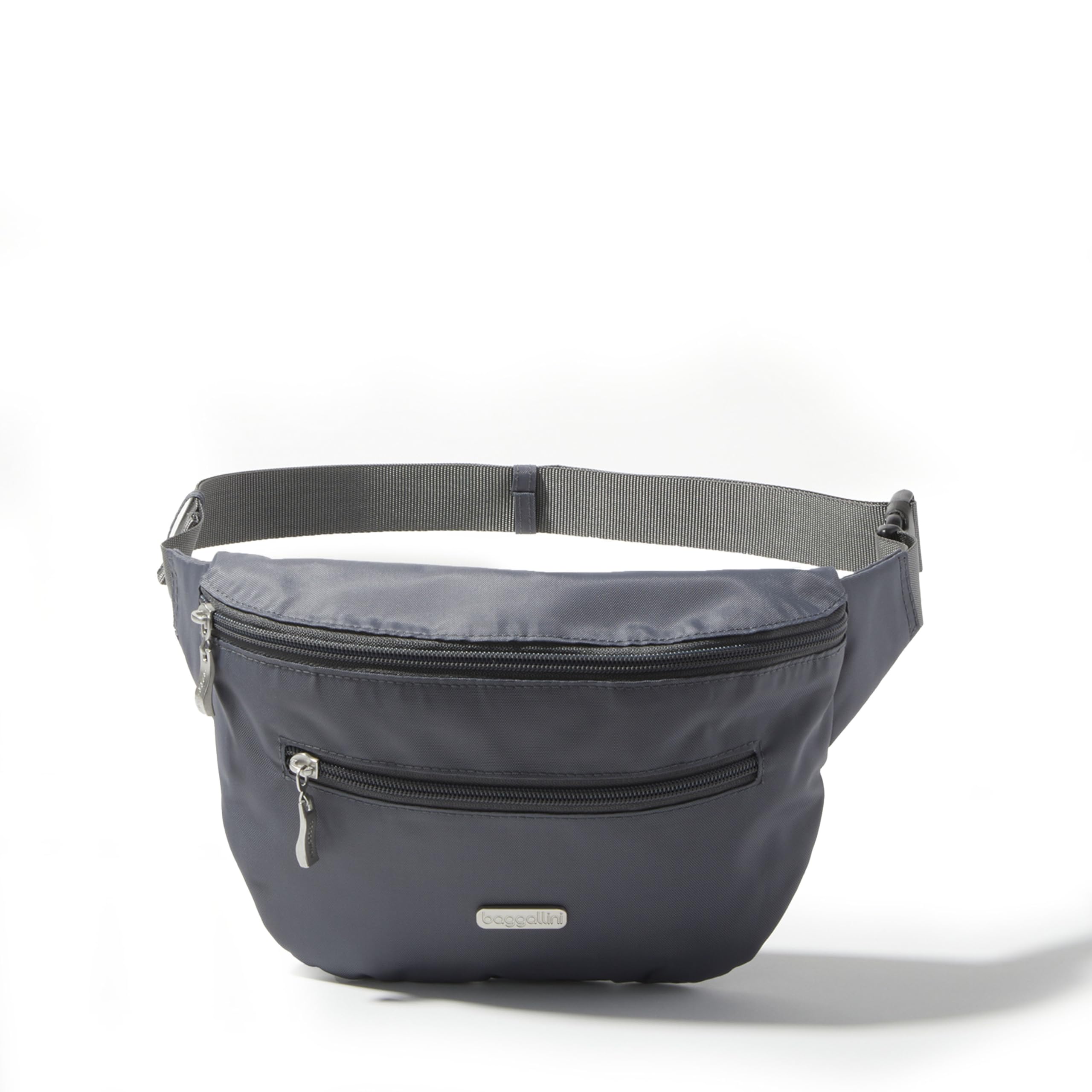 Baggallini Essential Belt Bag - 19x6" Crossbody Fanny Pack Waist Pack w/RFID & Adjustable Strap