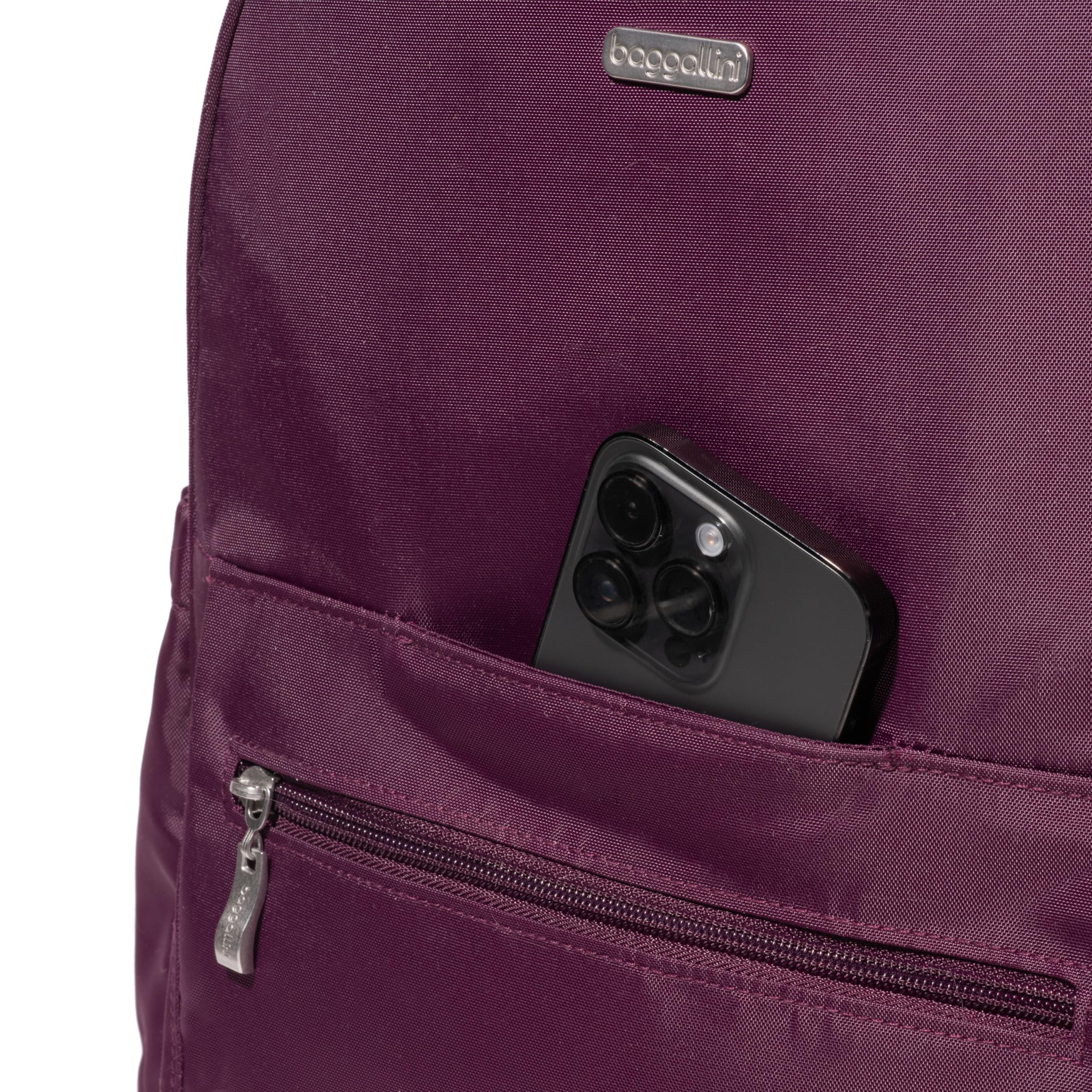 Baggallini Essential Laptop Backpack - 16x12 Inch Travel Backpack with 16" Laptop Sleeve - Lightweight Luggage Backpack - Image 8