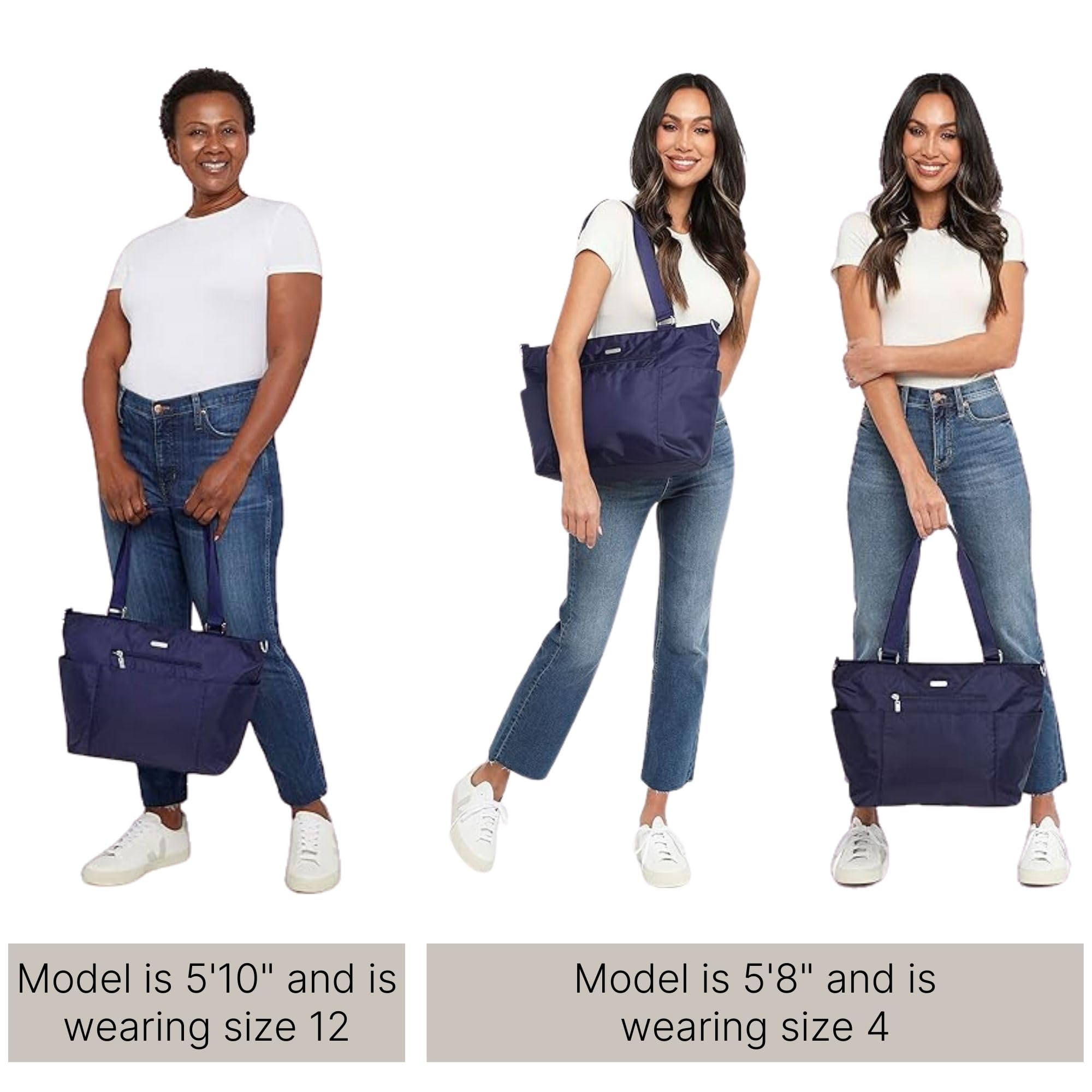 Baggallini Essential Laptop Tote - Work Tote Bag with Laptop Sleeve - Lightweight Travel Crossbody Shoulder Bag for Women - Image 5
