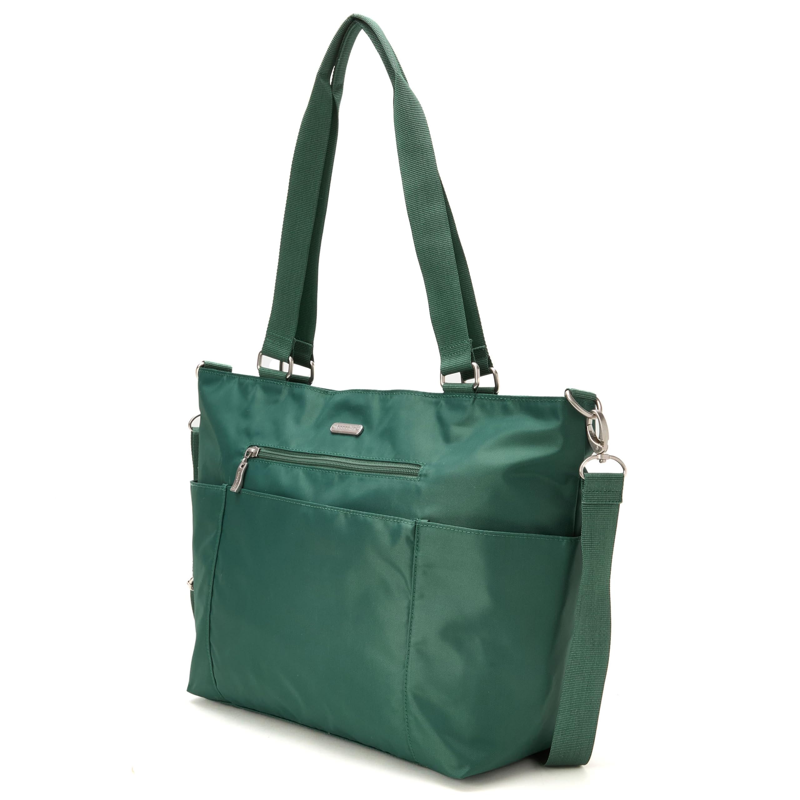 Baggallini Essential Laptop Tote - Work Tote Bag with Laptop Sleeve - Lightweight Travel Crossbody Shoulder Bag for Women - Image 8