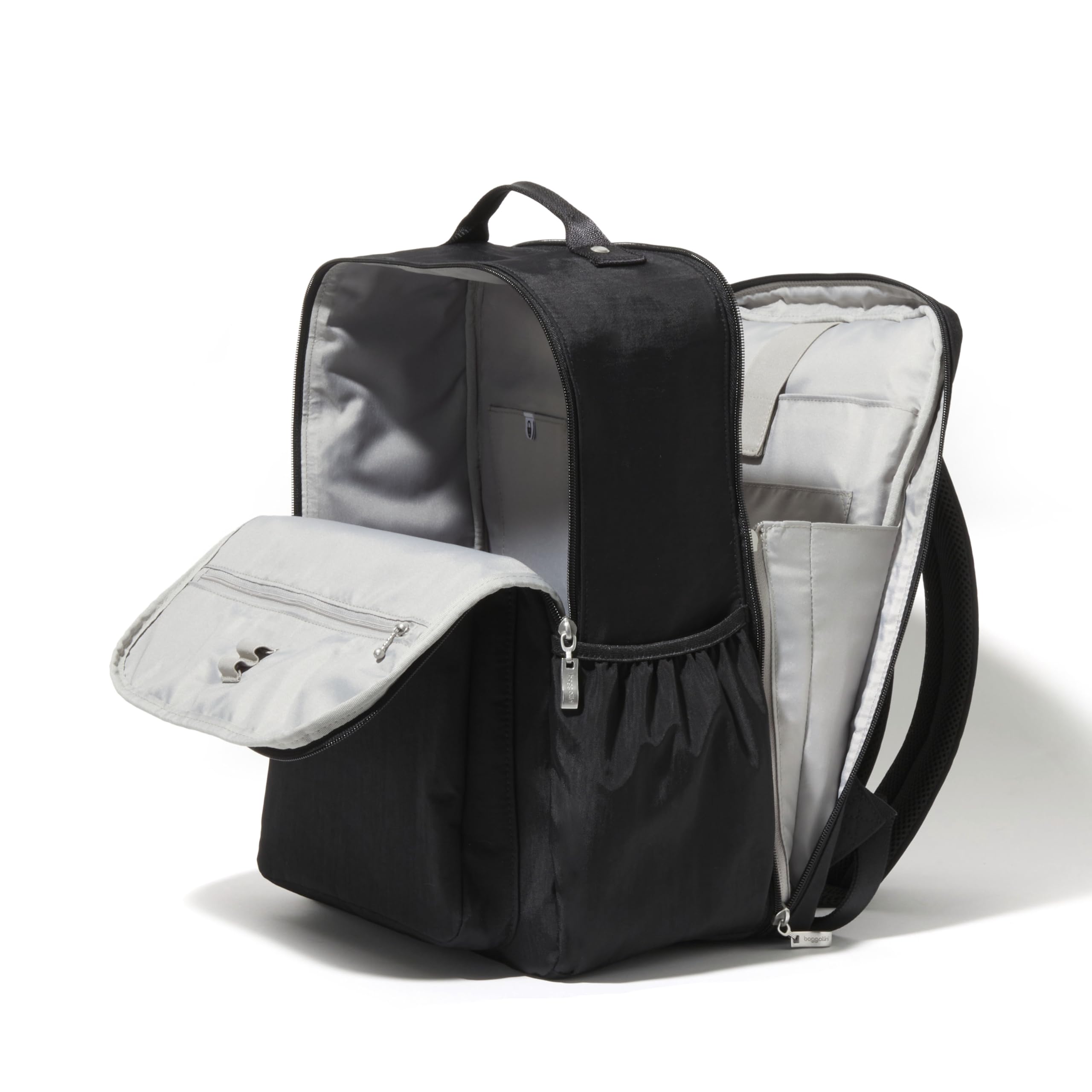 Baggallini Everyday Laptop Backpack - 11x15.5 Lightweight Water-Repellent Nylon Travel Bag w/Padded Laptop Sleeve & RFID - Image 8