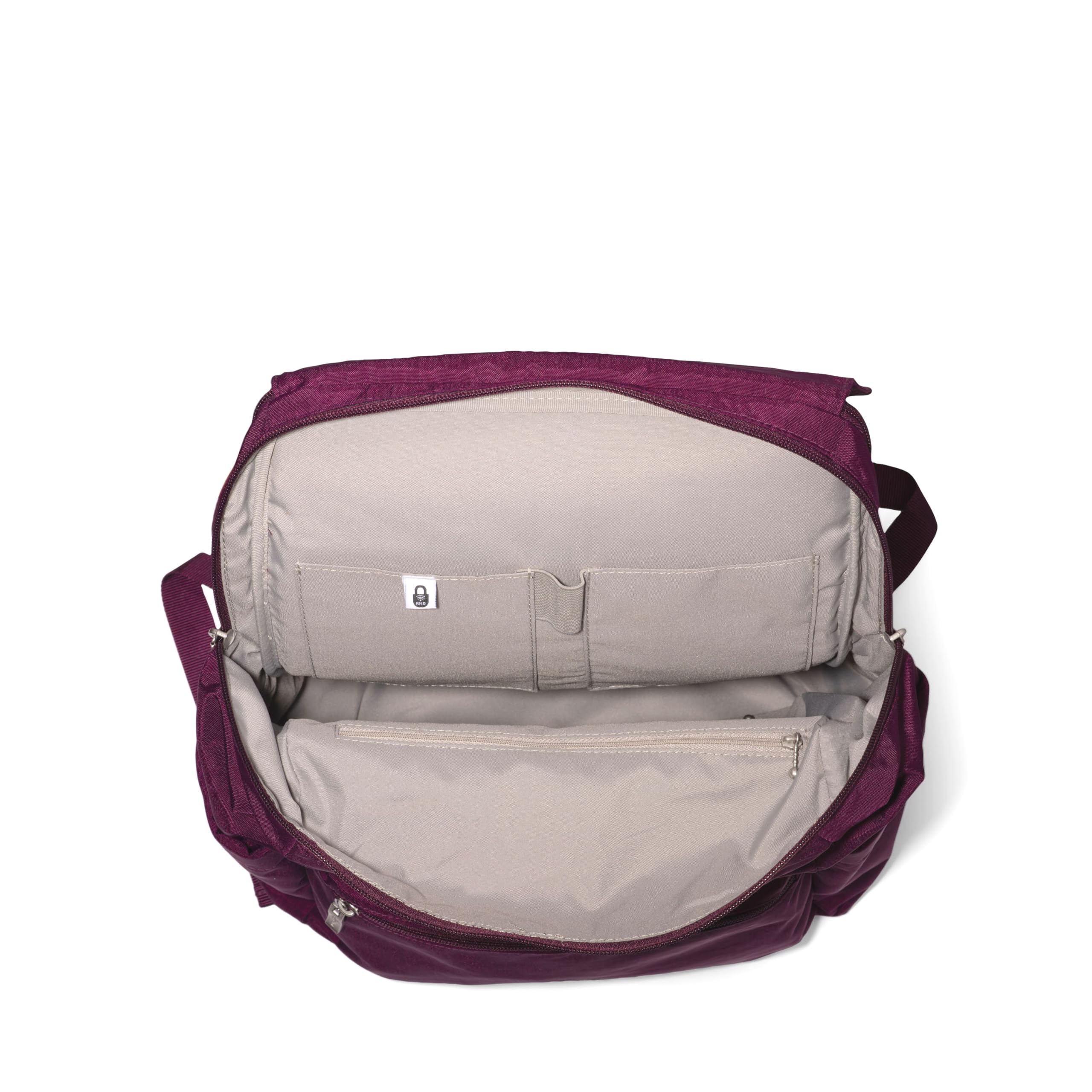 Baggallini Flap Laptop Backpack - 15"x11" Lightweight Work Travel Bag w/Luggage Sleeve & RFID - Image 7