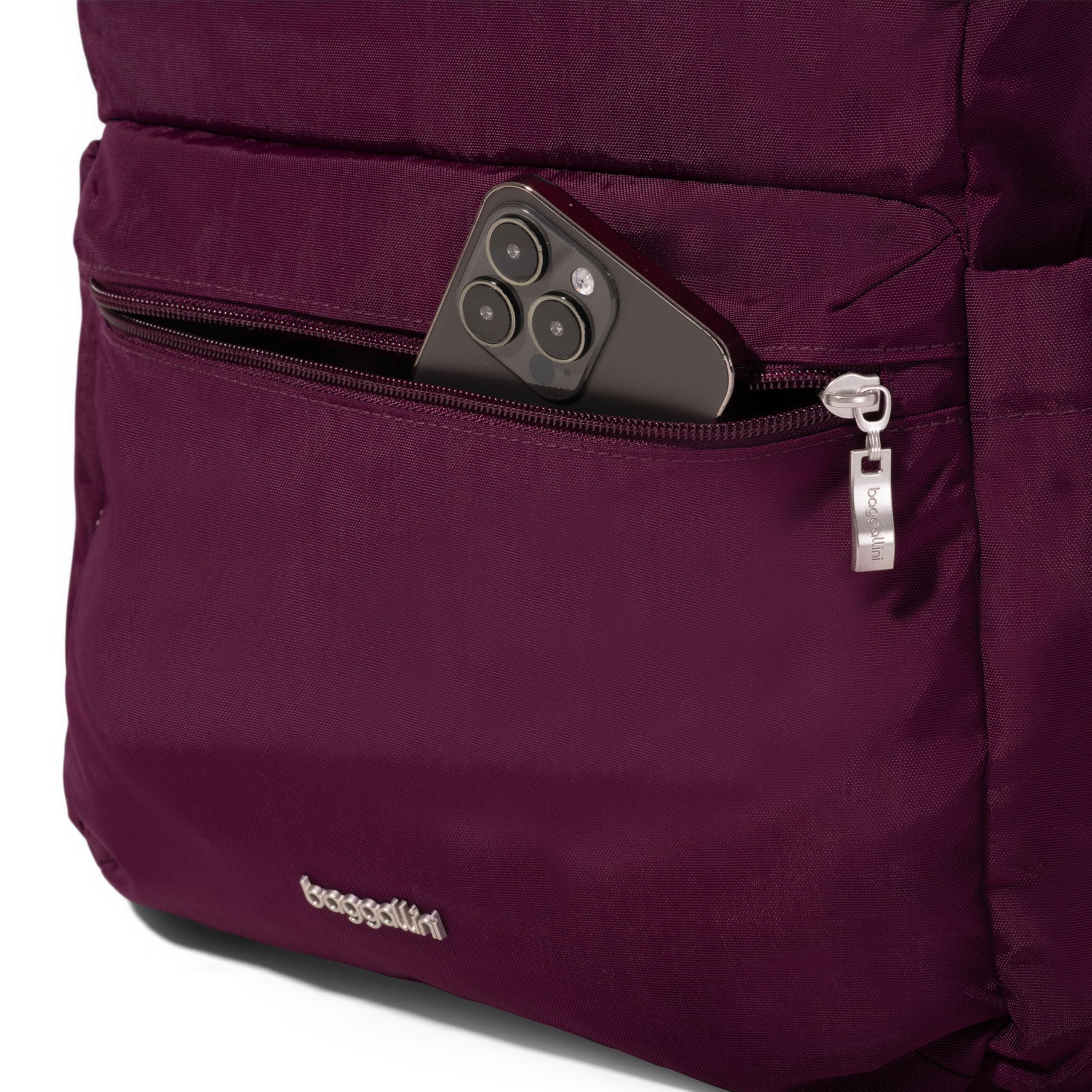 Baggallini Flap Laptop Backpack - 15"x11" Lightweight Work Travel Bag w/Luggage Sleeve & RFID - Image 8