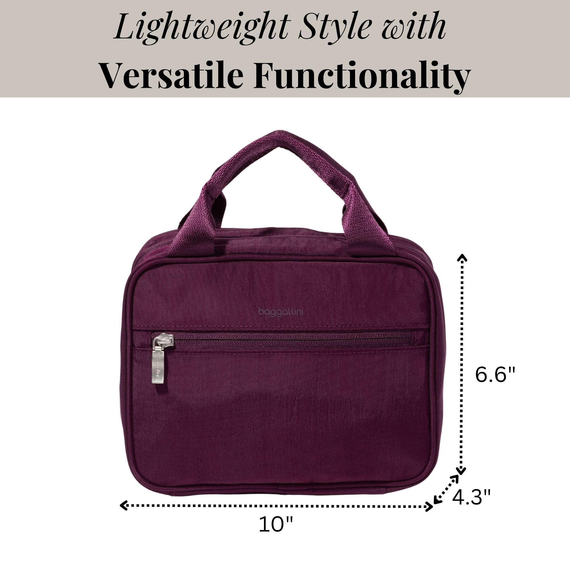 Baggallini Hanging Travel Toiletry Kit - Lightweight 6x10 Inch Makeup Bag - Image 3