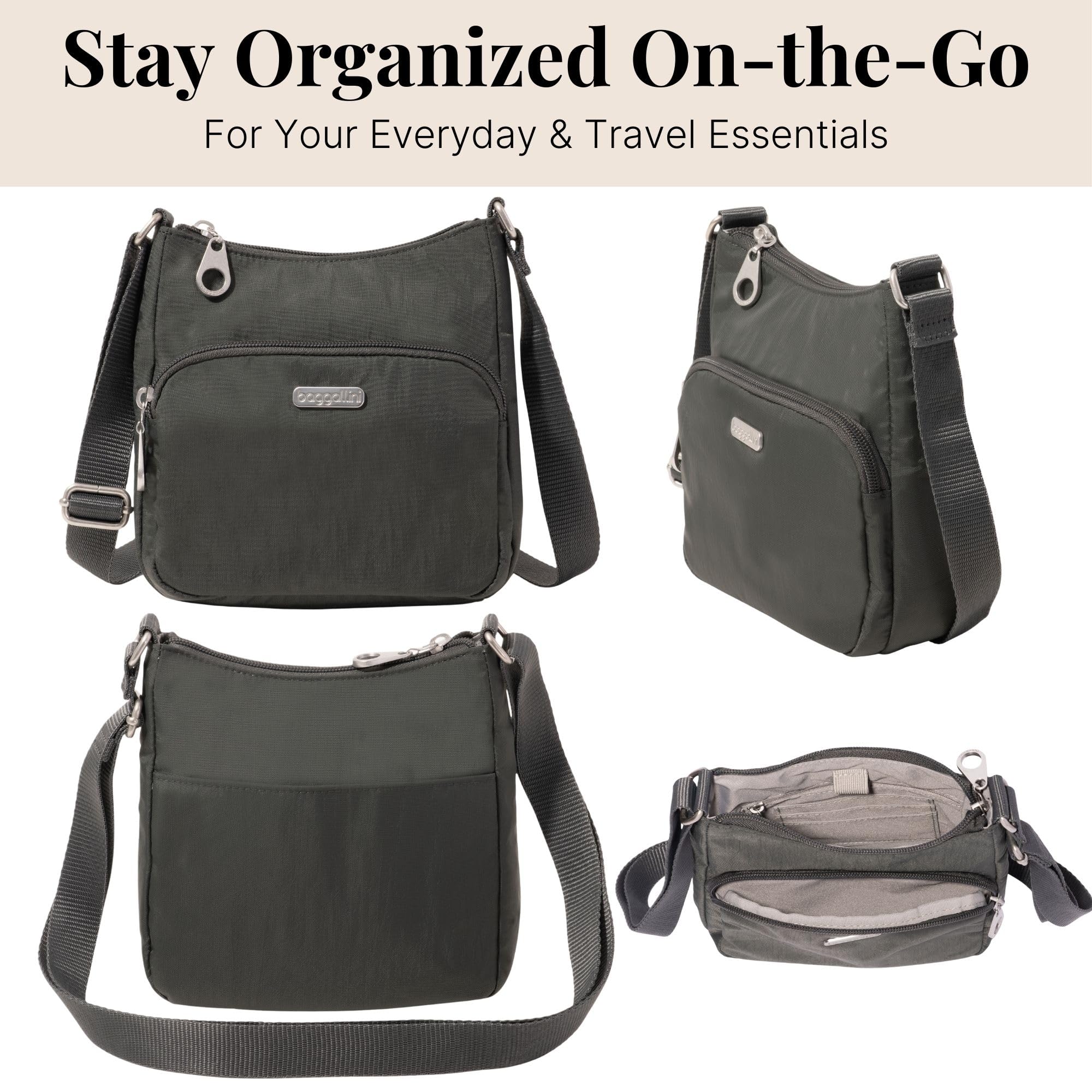 Baggallini Joey Bagg - Lightweight 6.5"x6.5" Crossbody Travel Handbag - Image 4