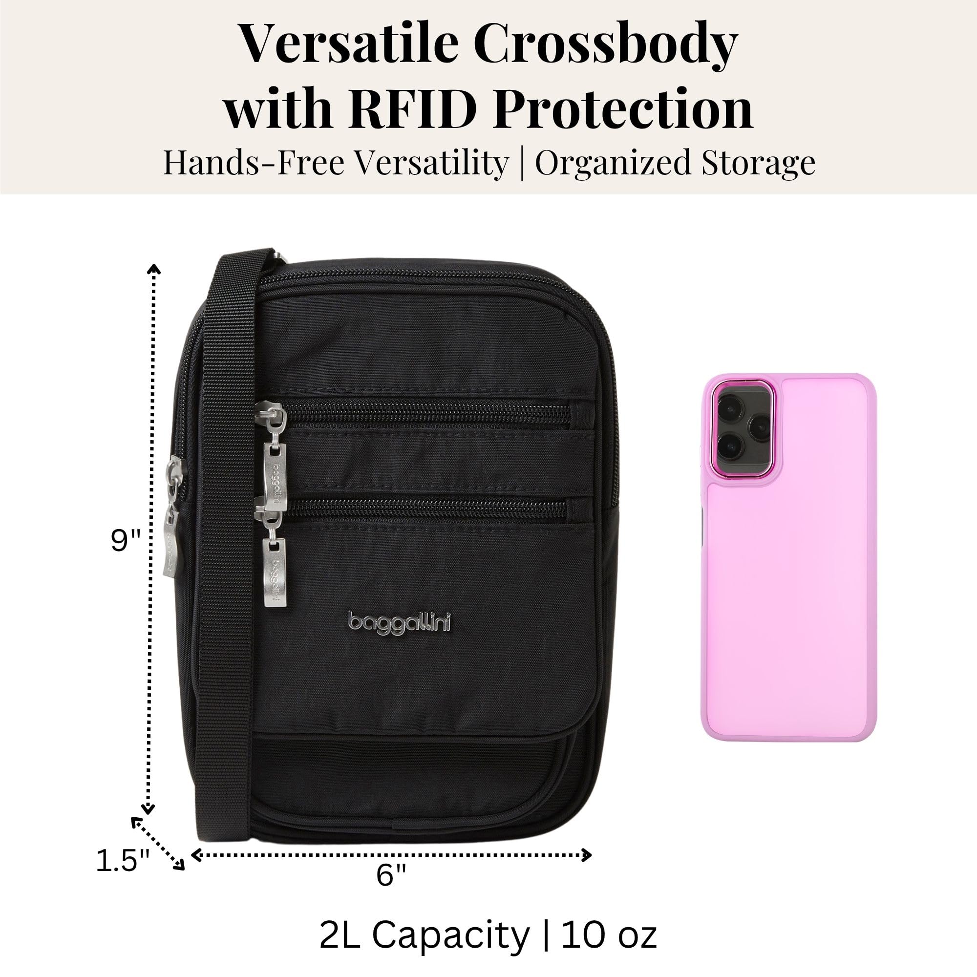 Baggallini Journey Crossbody Bags for Women 9x6 Small Lightweight Travel Handbag W/RFID - Image 5