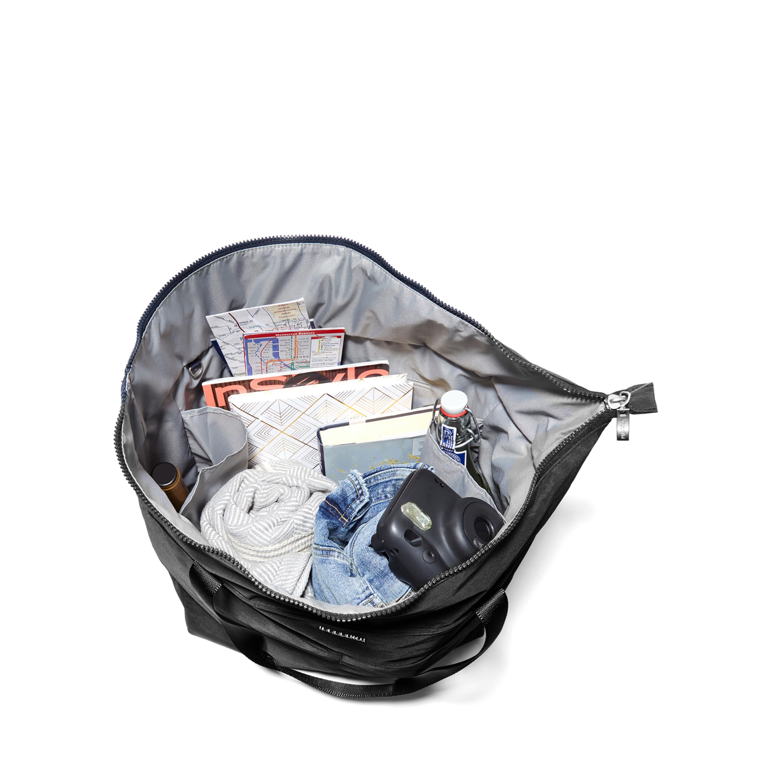 Baggallini Large Carryall Tote - Lightweight Nylon Zipper Top Weekender Travel Beach Bag w/Luggage Sleeve - Image 12