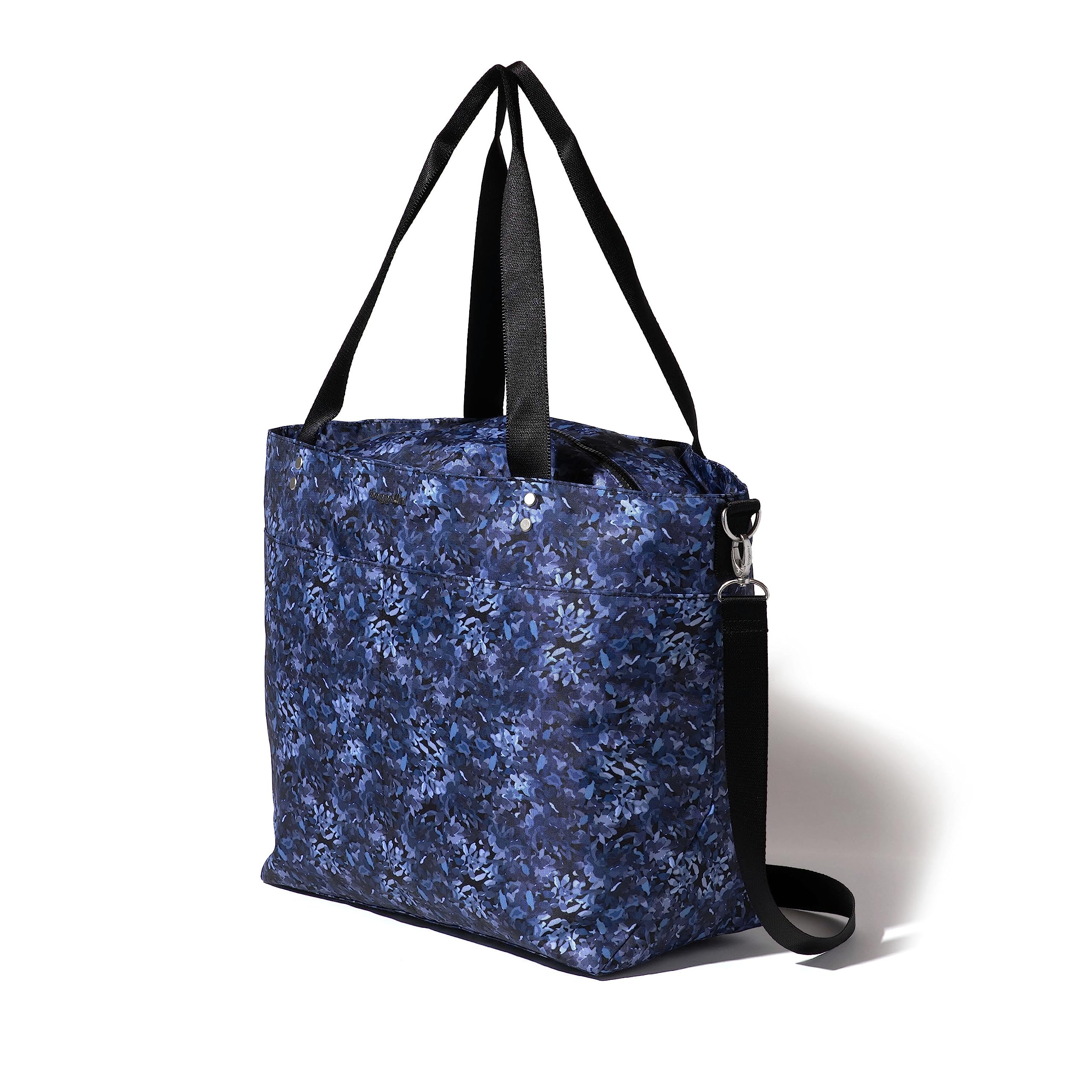 Baggallini Large Carryall Tote - Lightweight Nylon Zipper Top Weekender Travel Beach Bag w/Luggage Sleeve - Image 9