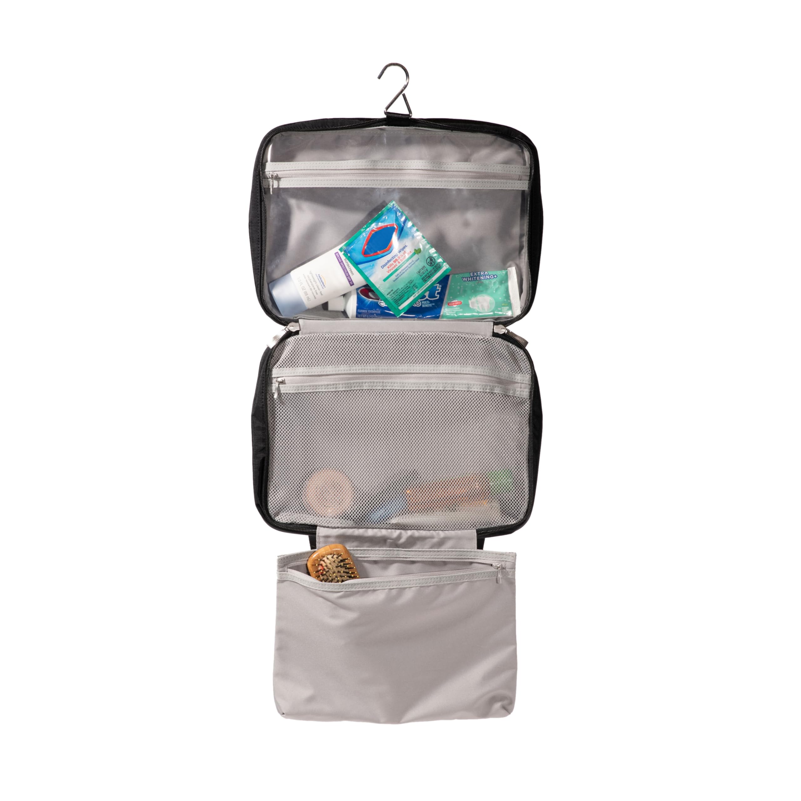 Baggallini Large Hanging Travel Toiletry Kit - Lightweight 8x11 Inch Makeup Bag - Image 9