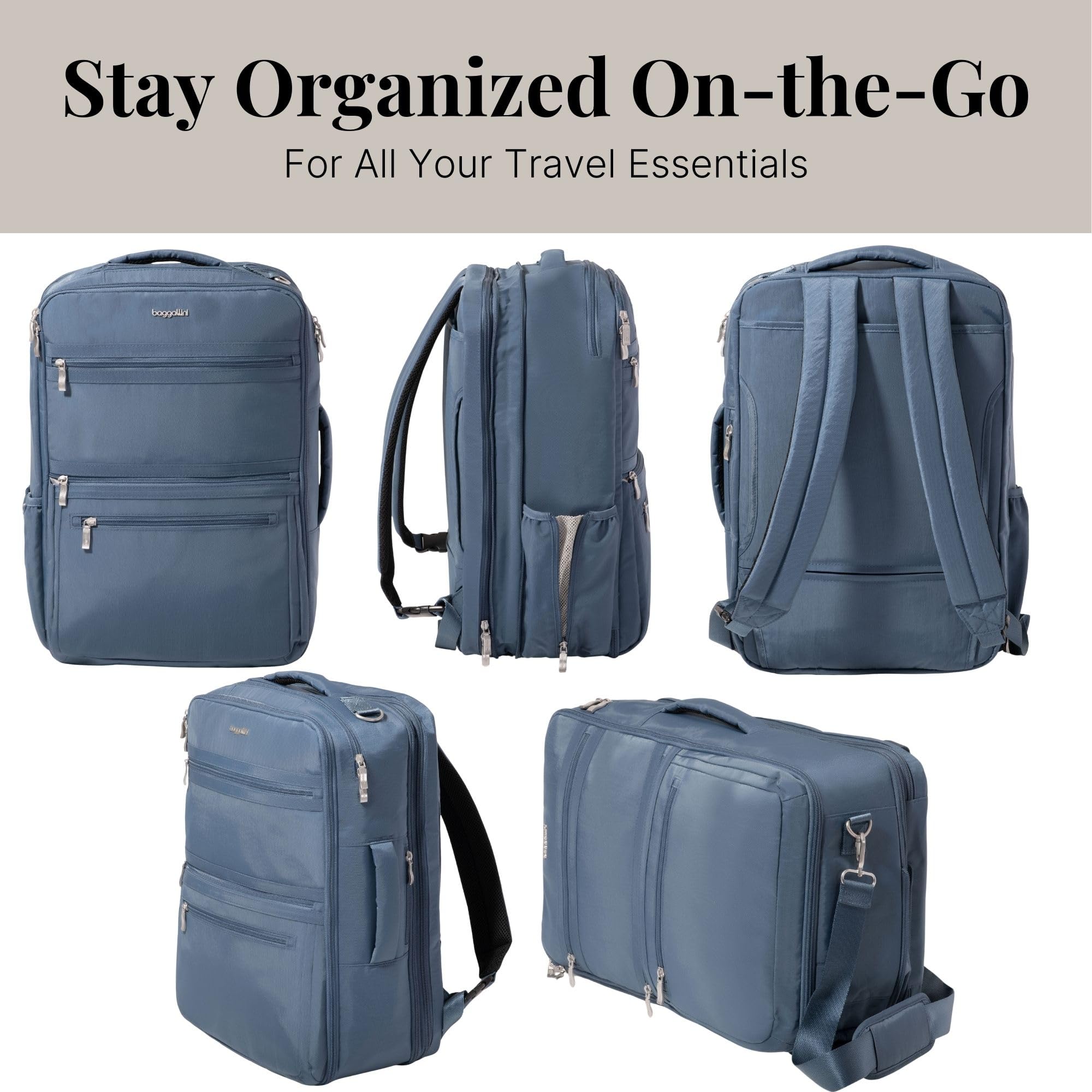 Baggallini Modern Convertible Travel Backpack - Image 6