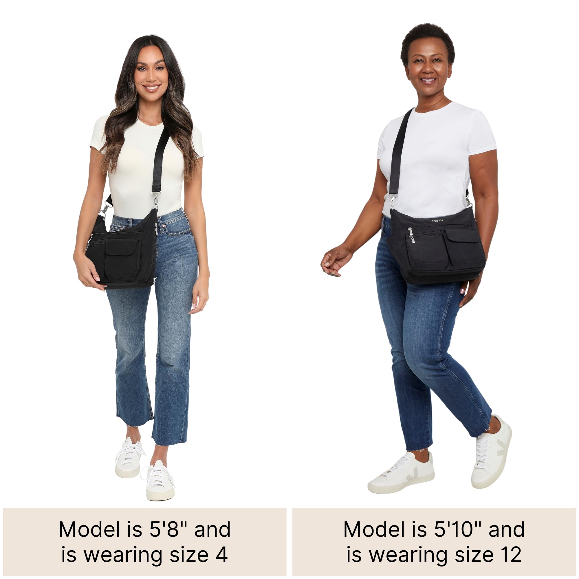 Baggallini Modern Everywhere Crossbody Bag for Women 11x9x4.5 Rfid Hobo Bag - Image 6