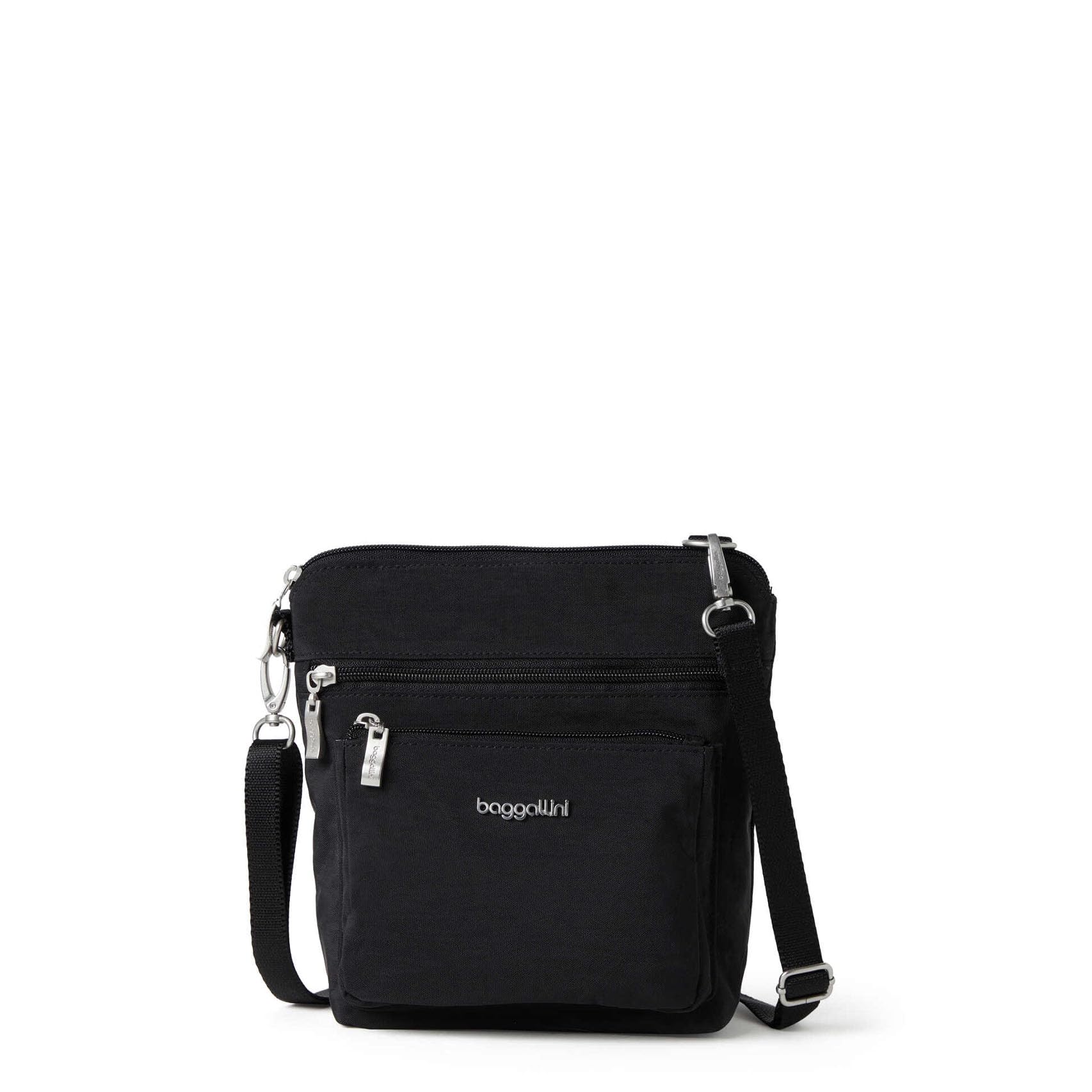 Baggallini Modern Pocket Crossbody Bag for Women, 8.5"x8.5" Handbag Purse with RFID, Lightweight Water-Resistant