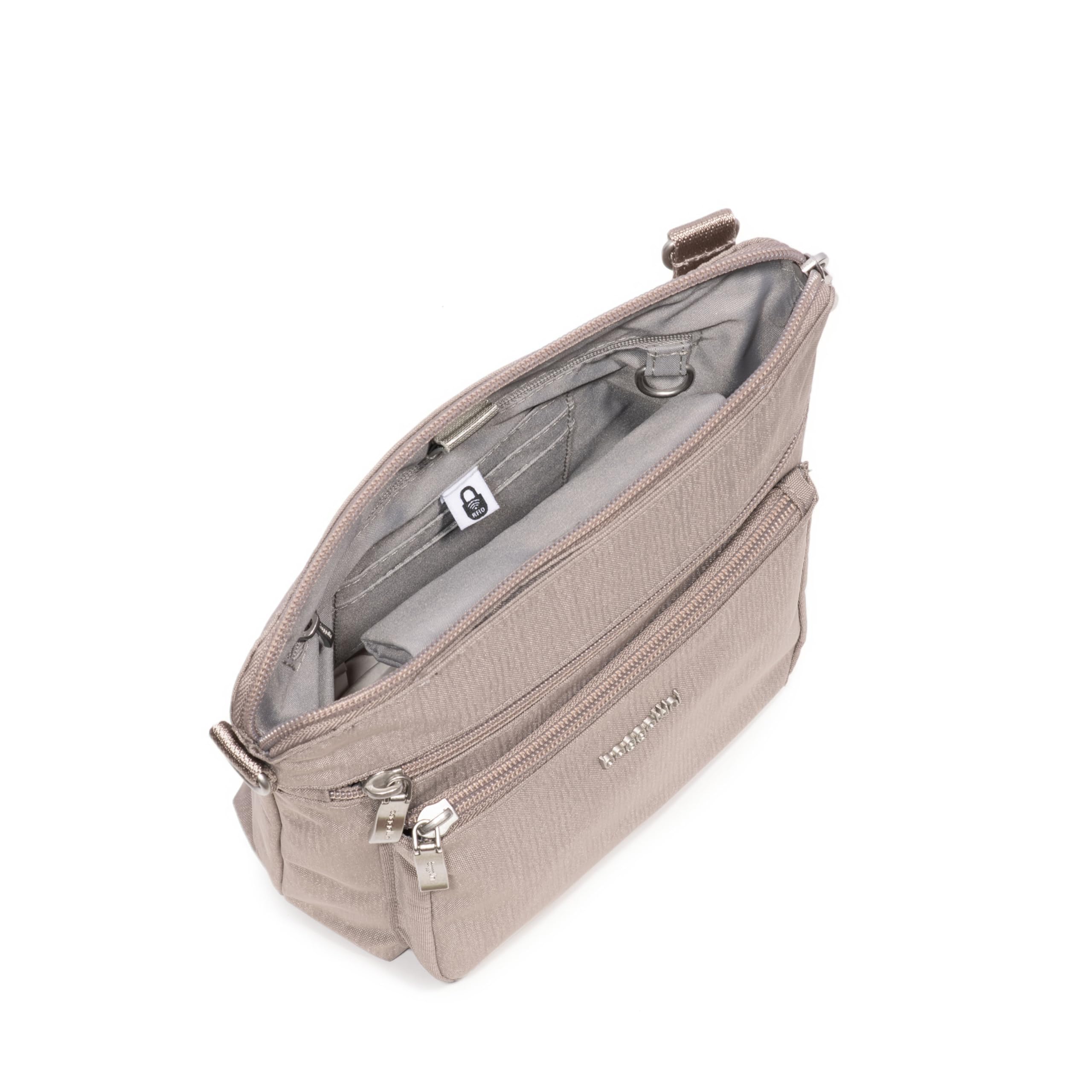 Baggallini Modern Pocket Crossbody Bag w/EMF Blocking Pocket - Lightweight 8.8"x8.5" Handbag Purse with RFID - Image 11