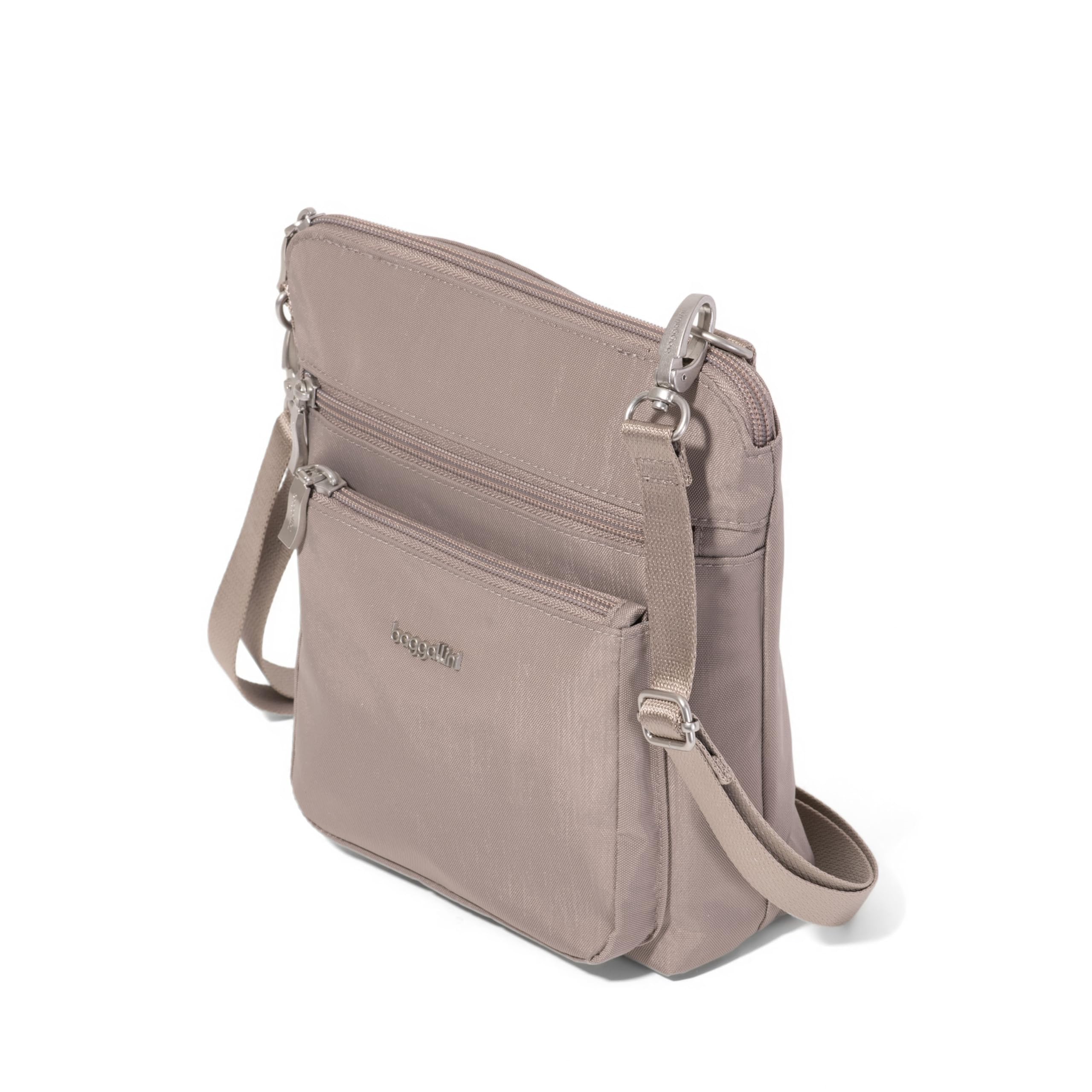 Baggallini Modern Pocket Crossbody Bag w/EMF Blocking Pocket - Lightweight 8.8"x8.5" Handbag Purse with RFID - Image 7