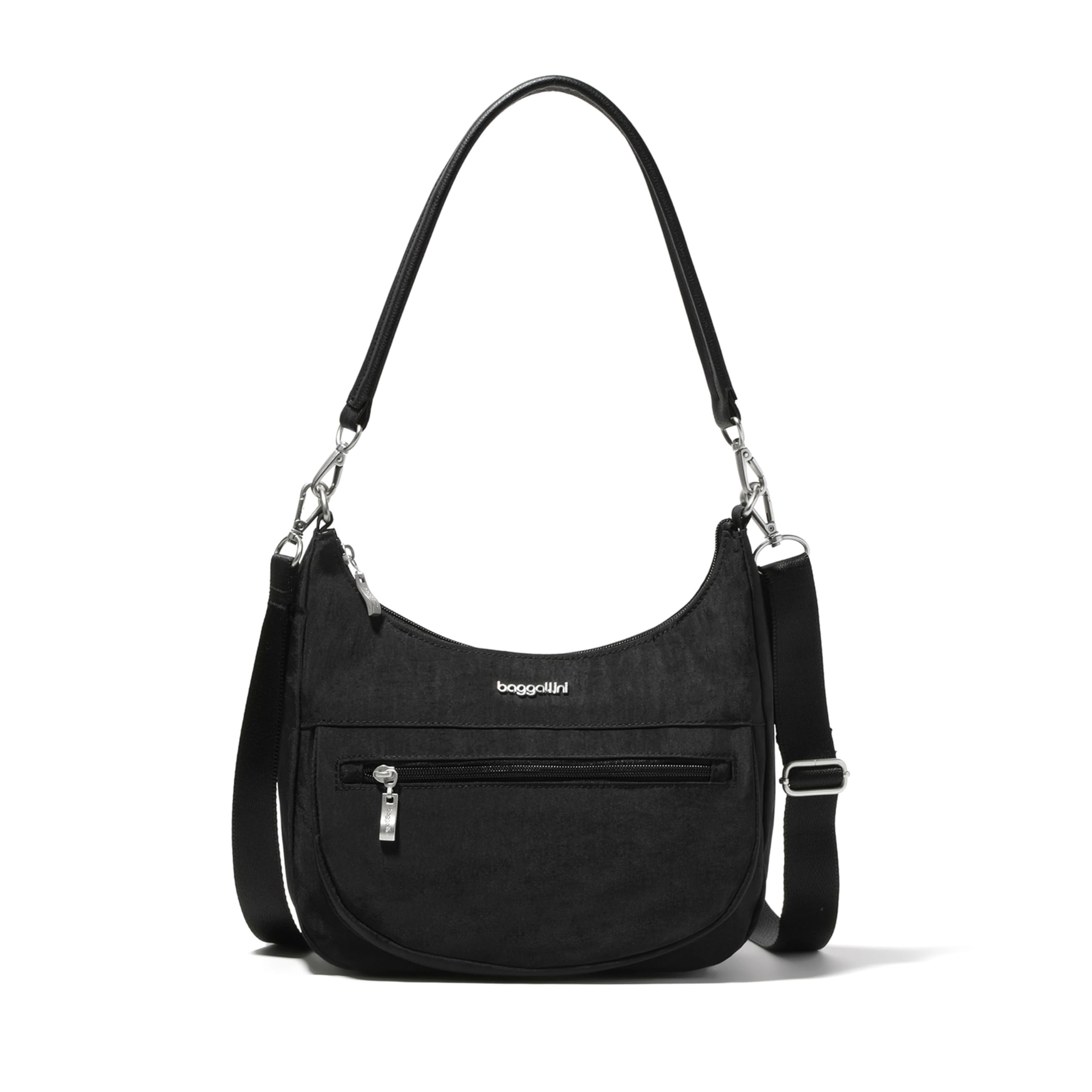 Baggallini Modern Pocket Half Moon 11"x10.5" Shoulder Women W/Replaceable Straps Converts to Crossbody Bag