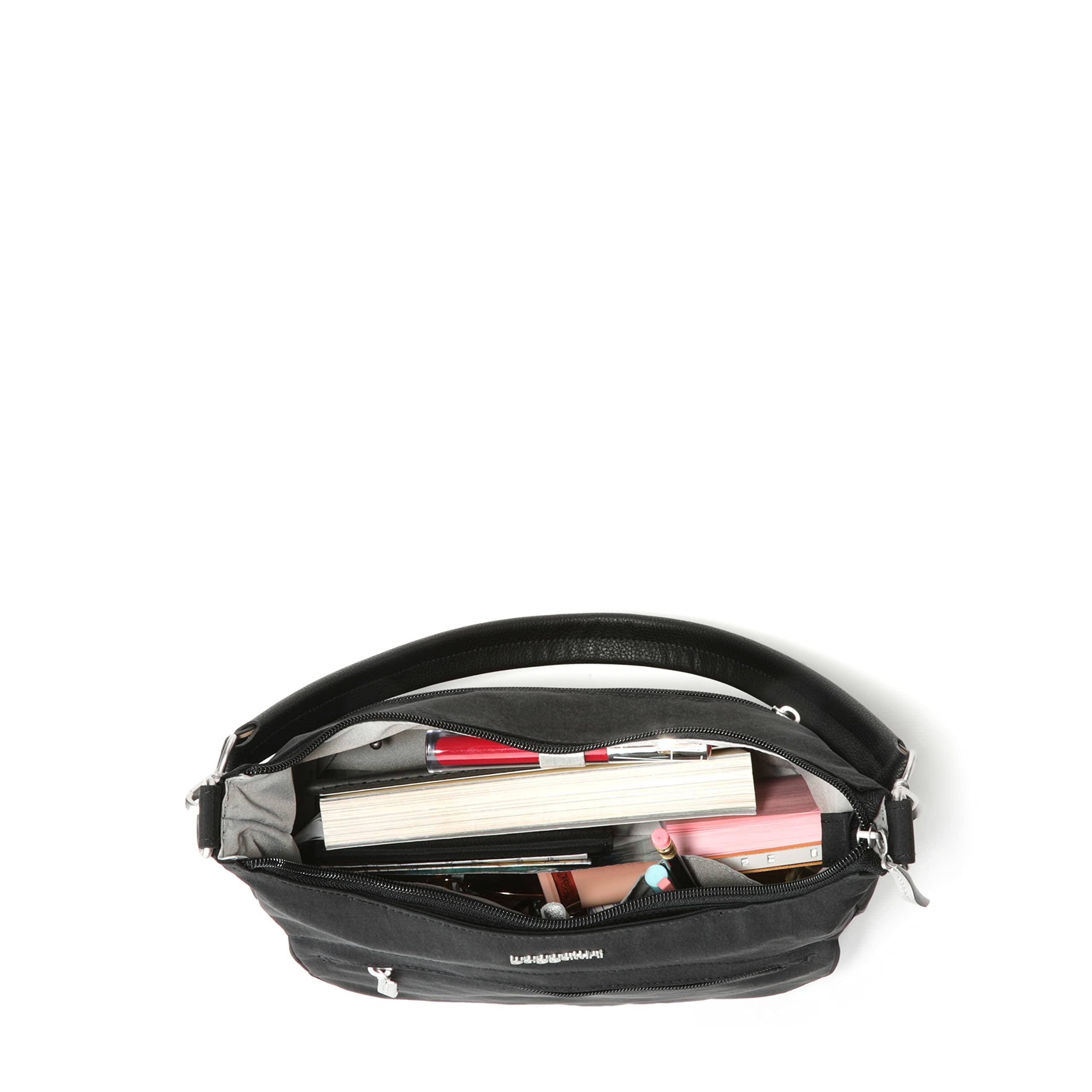 Baggallini Modern Pocket Half Moon 11"x10.5" Shoulder Women W/Replaceable Straps Converts to Crossbody Bag - Image 11