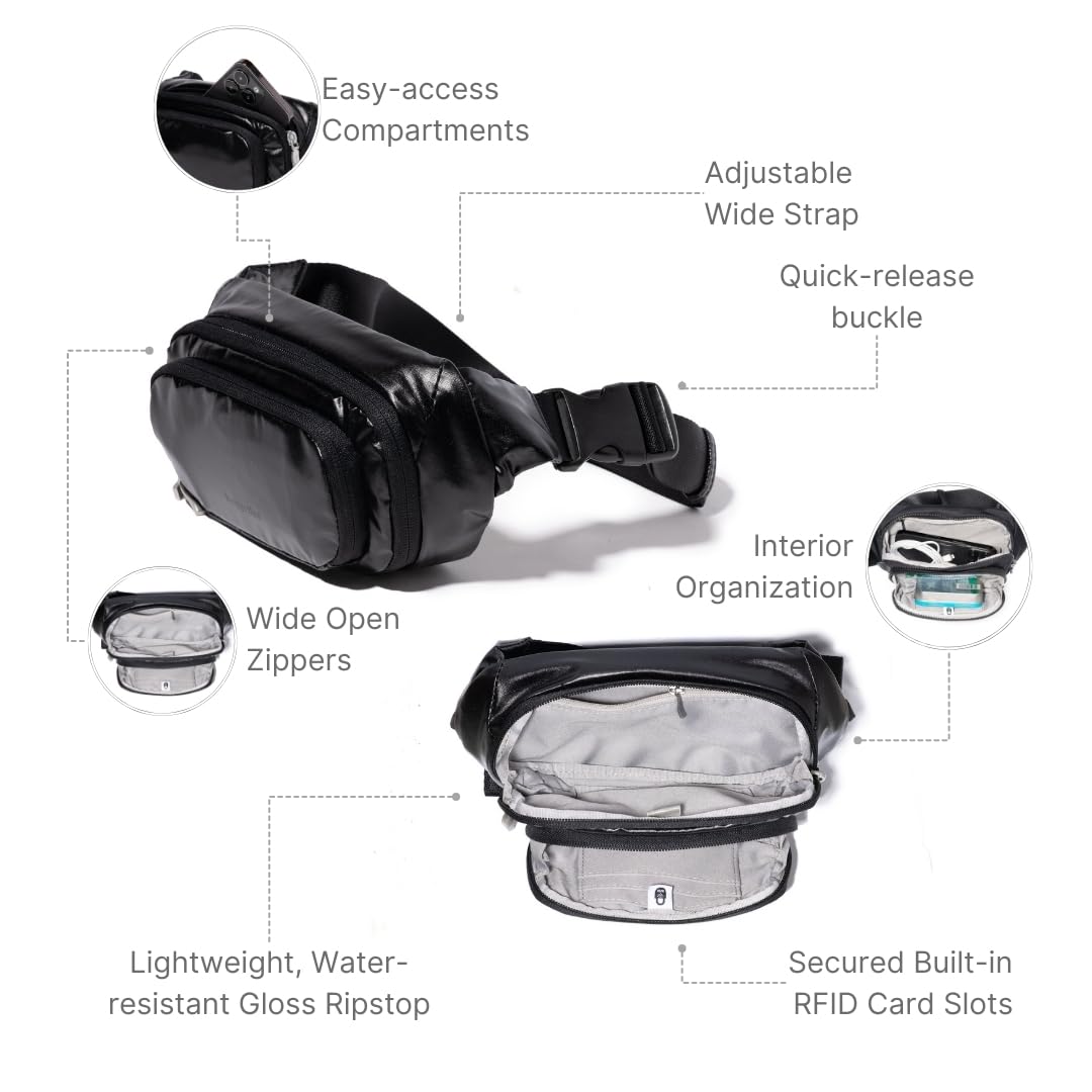 Baggallini On the Go Belt Bag Waist Pack - Image 3