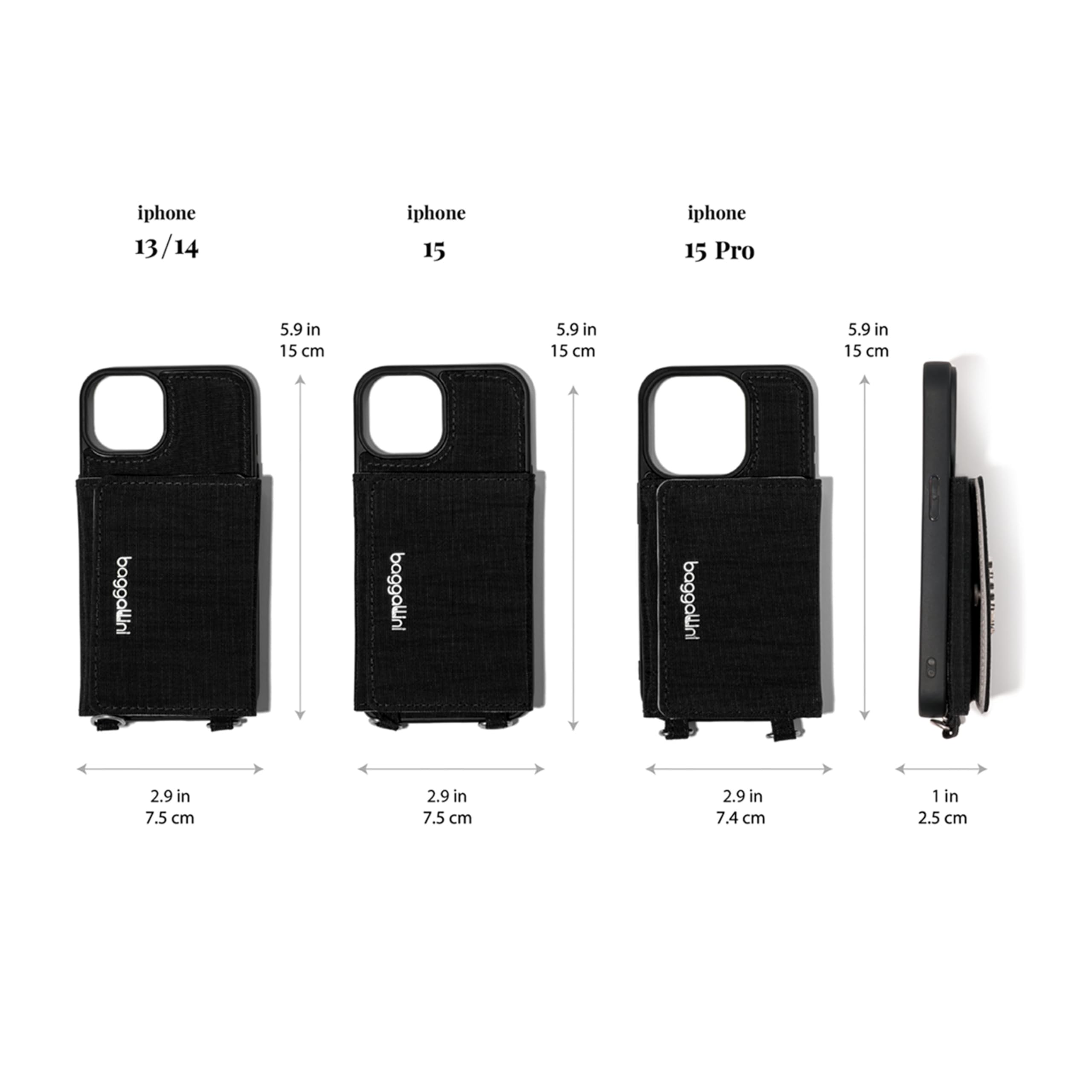 Baggallini On The Go iPhone Card Case Crossbody - Lightweight iPhone Case Designed for iPhone 13, iPhone 14, iPhone 15 and iPhone 15 Pro - Image 6
