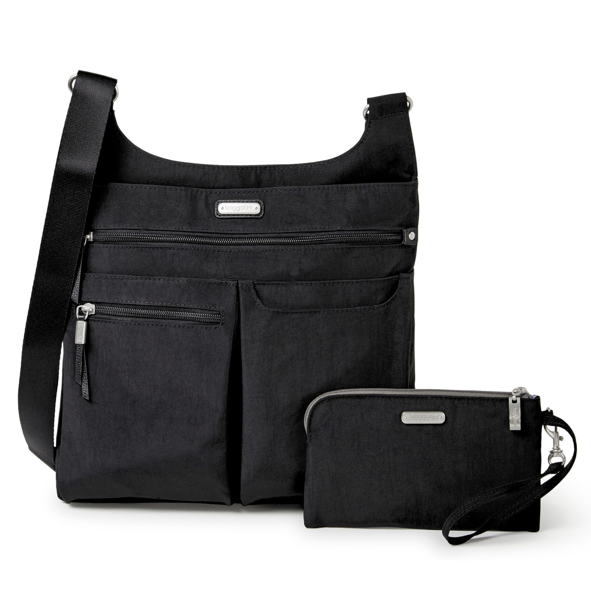 Baggallini On Track Crossbody with RFID Phone Wristlet