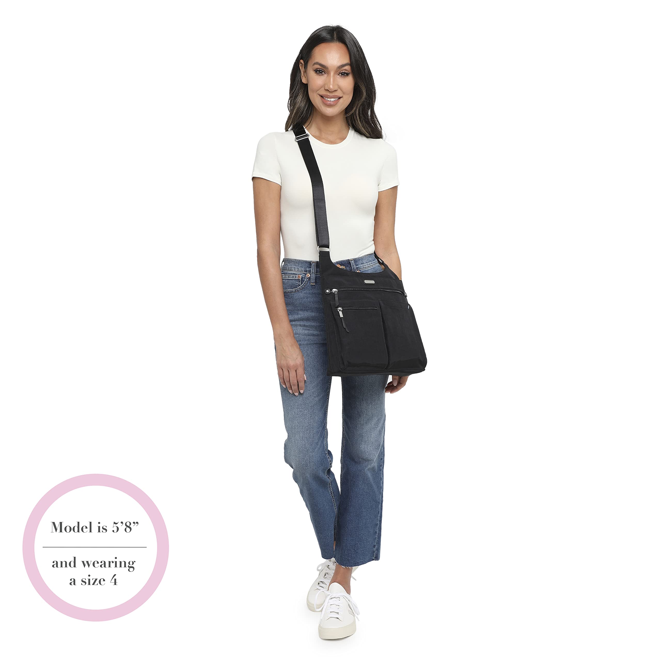 Baggallini On Track Crossbody with RFID Phone Wristlet - Image 6