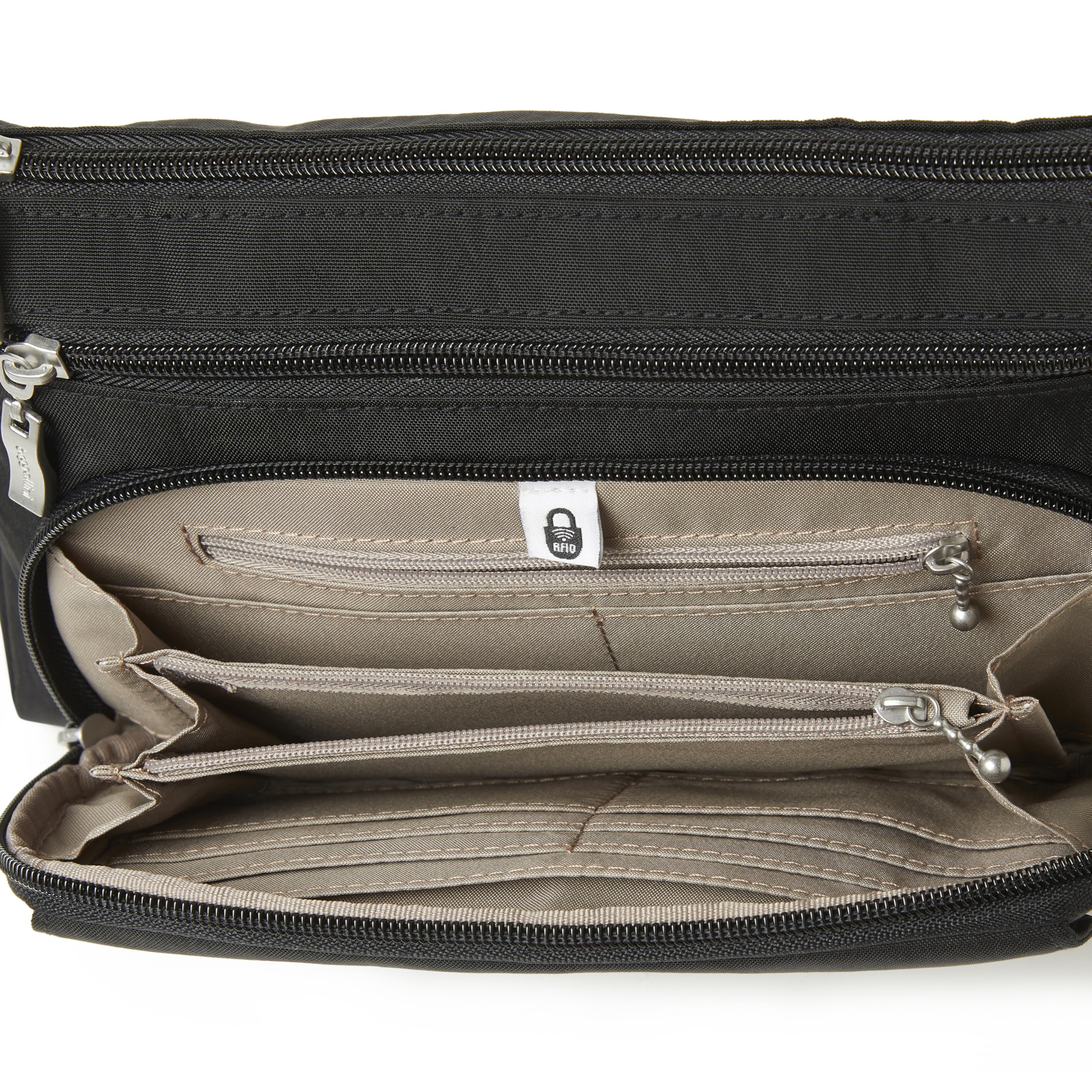Baggallini Original Everyday 11x7.5 Crossbody Bags Rfid Protected Lightweight Nylon Zippered Travel Purse - Image 12