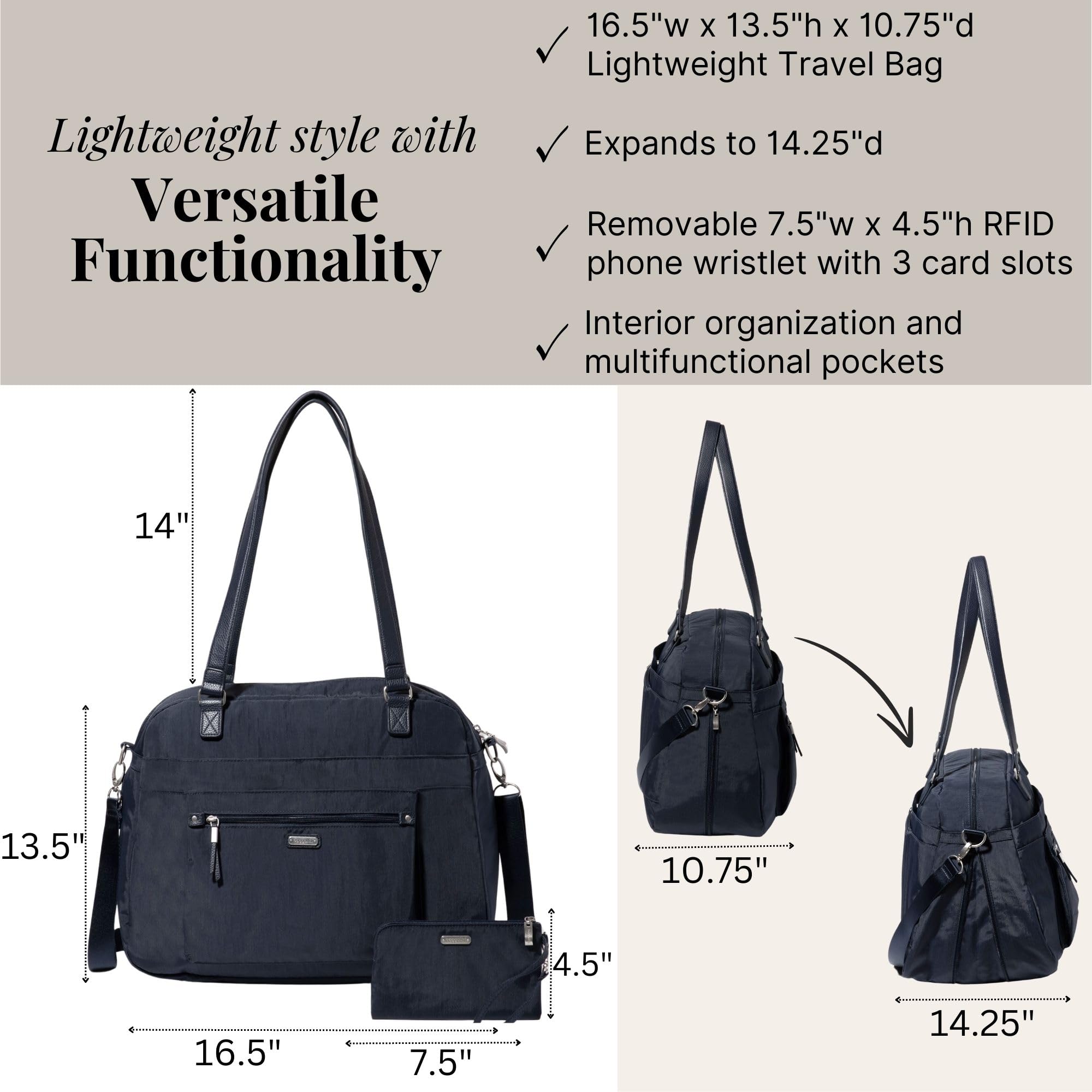 Baggallini Overnight Expandable Laptop Tote - Lightweight Travel Bag for Women | Overnight, Expandable, Laptop, Tote, Lightweight - Image 5