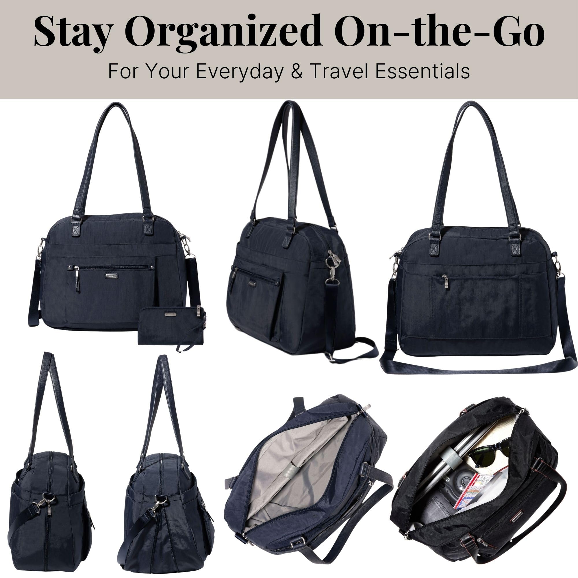 Baggallini Overnight Expandable Laptop Tote - Lightweight Travel Bag for Women | Overnight, Expandable, Laptop, Tote, Lightweight - Image 6