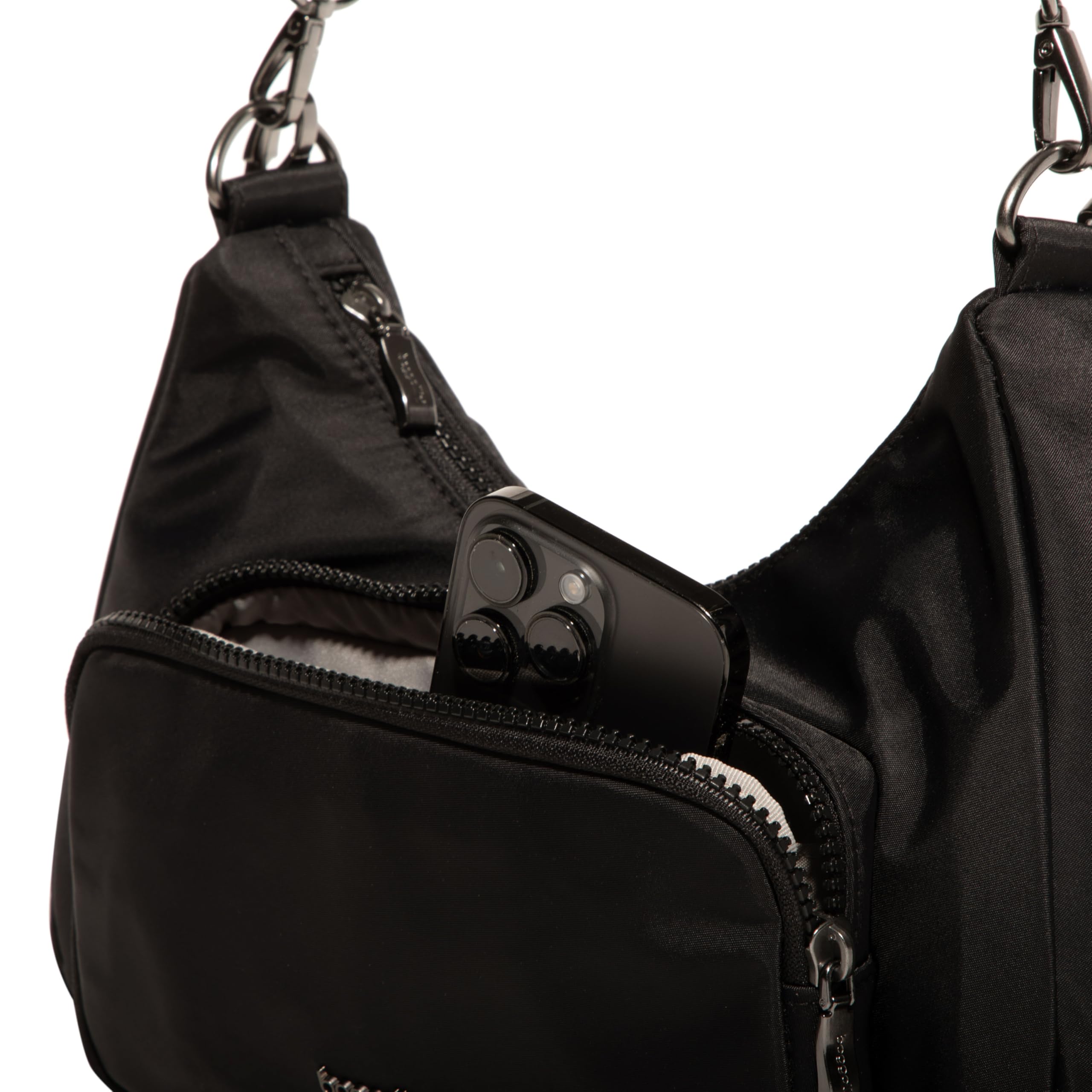 Baggallini Savannah Crossbody 12"x8" w/RFID Card Holder, Vegan Leather Shoulder Strap Convertible Crossbody for Women - Image 7