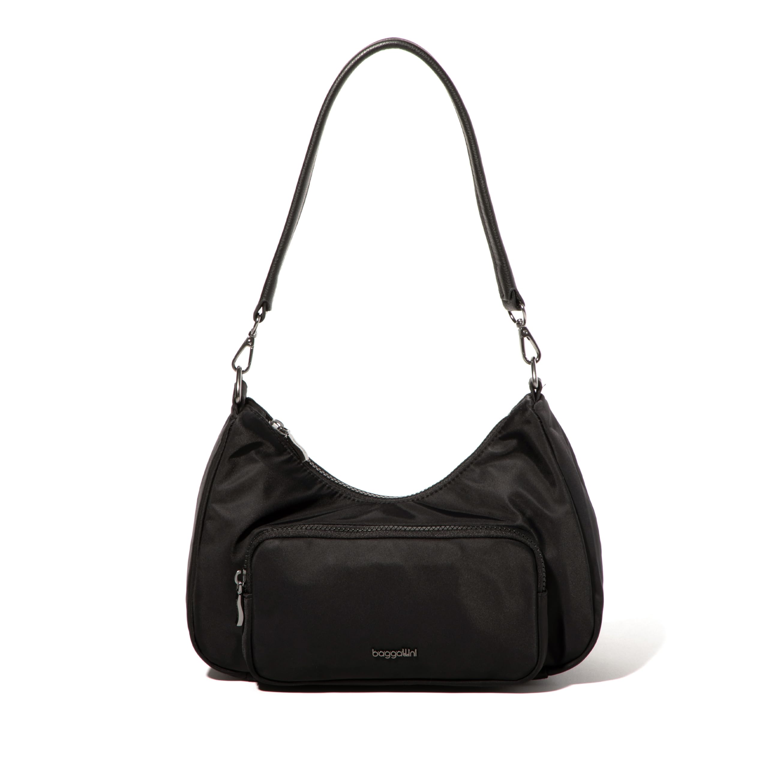 Baggallini Savannah Crossbody 12"x8" w/RFID Card Holder, Vegan Leather Shoulder Strap Convertible Crossbody for Women - Image 8