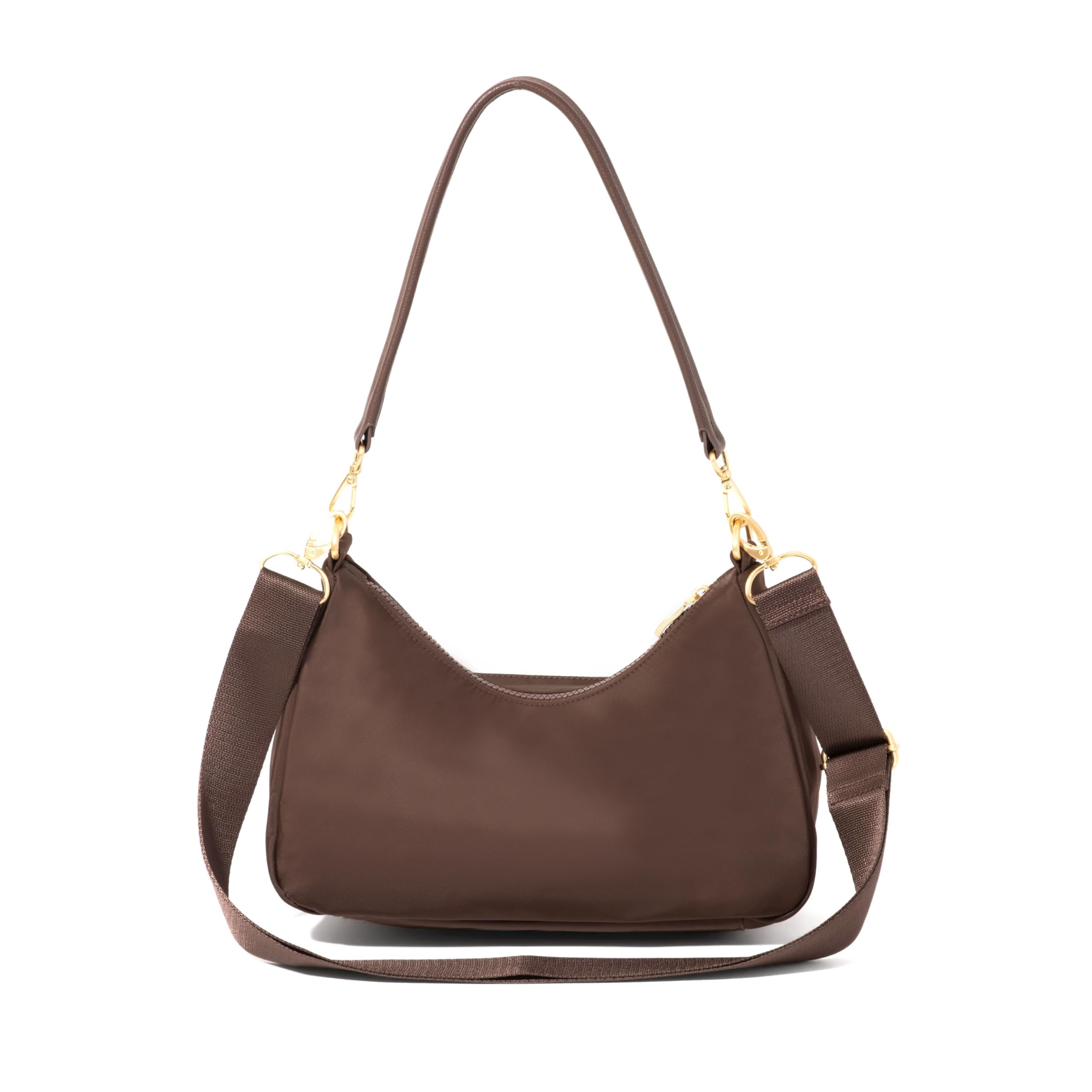 Baggallini Savannah Crossbody 12"x8" w/RFID Card Holder, Vegan Leather Shoulder Strap Convertible Crossbody for Women - Image 4