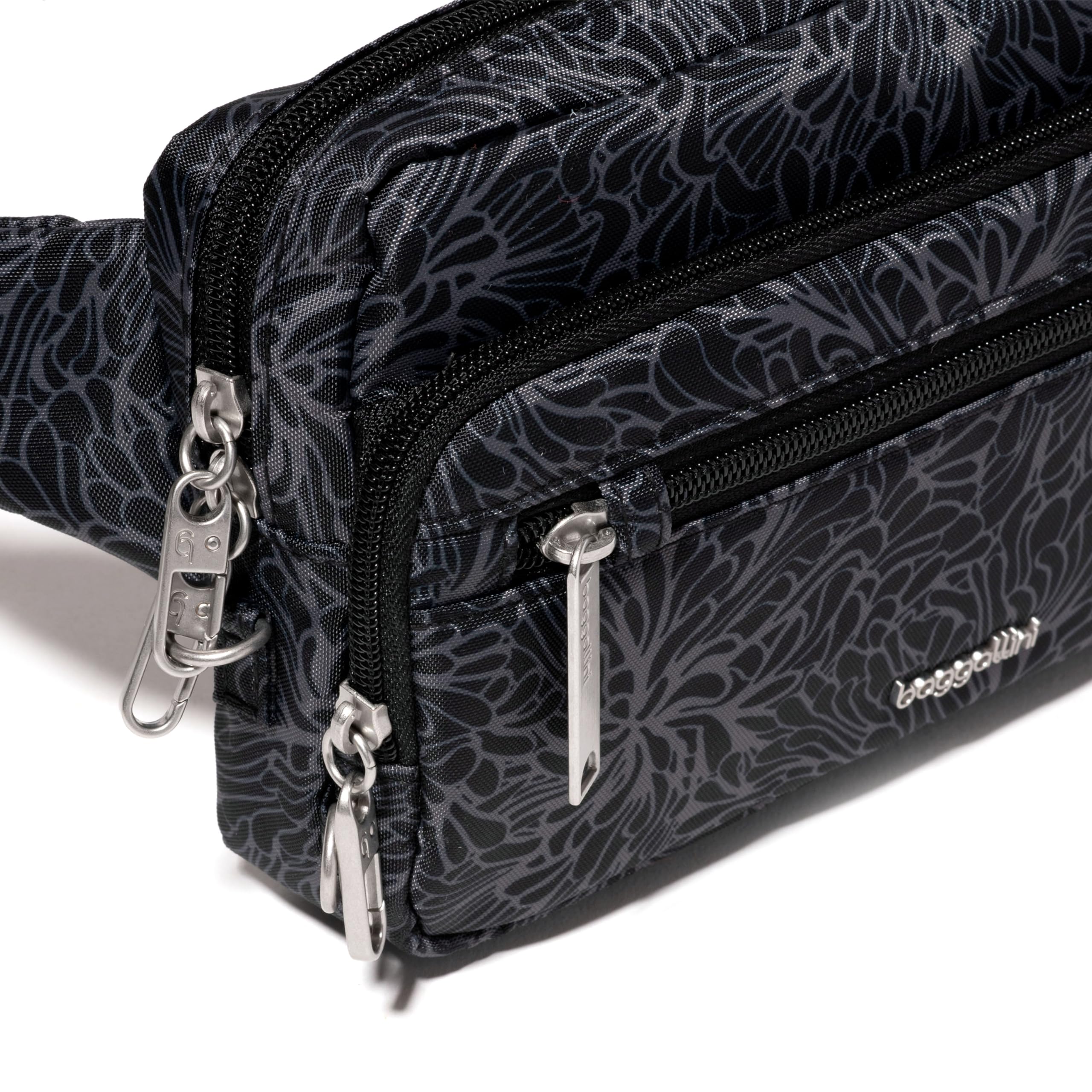 Baggallini Securtex Anti-theft Belt Bag 8.8"x5.5" Crossbody Fanny Pack for Women RFID Wallet Locking Zipper Travel Purse - Image 11
