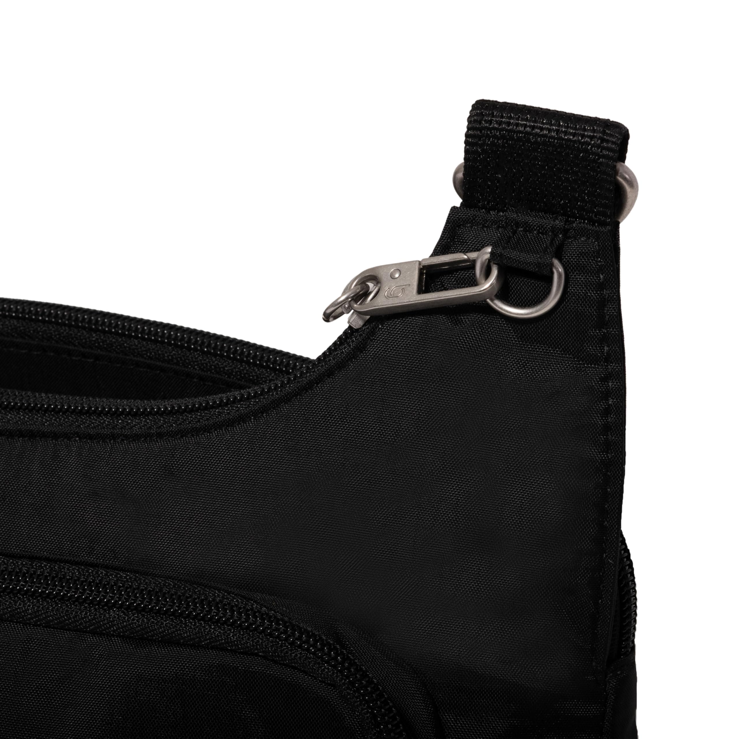 Baggallini Securtex Anti-theft Crossover Crossbody Bag 11”w X 8.5”h, Rfid, Built-in Wallet, Locking Zippers - Image 12