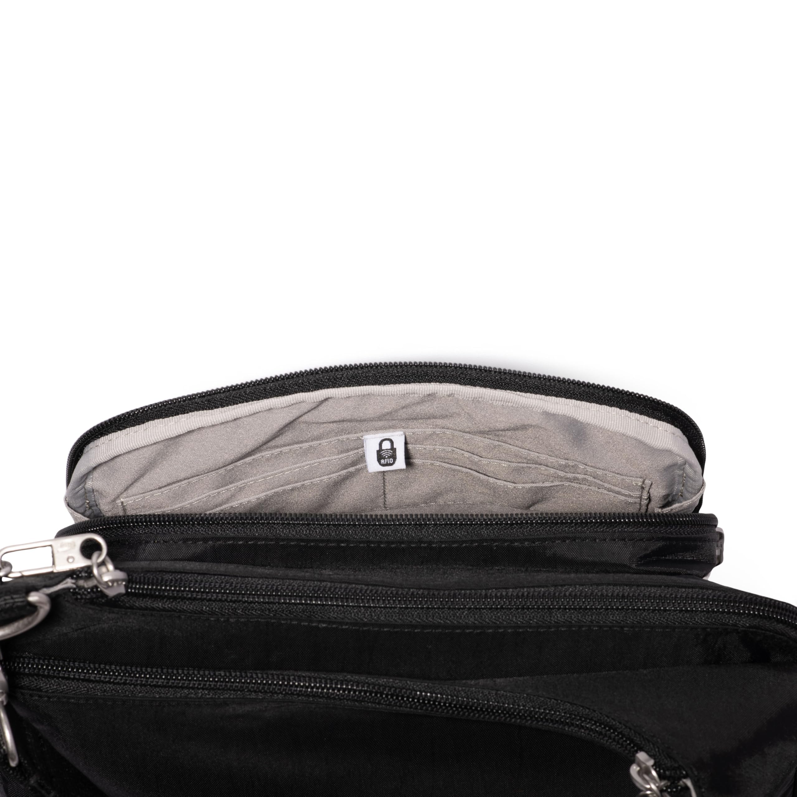 Baggallini Securtex Anti-theft Crossover Crossbody Bag 11”w X 8.5”h, Rfid, Built-in Wallet, Locking Zippers - Image 8