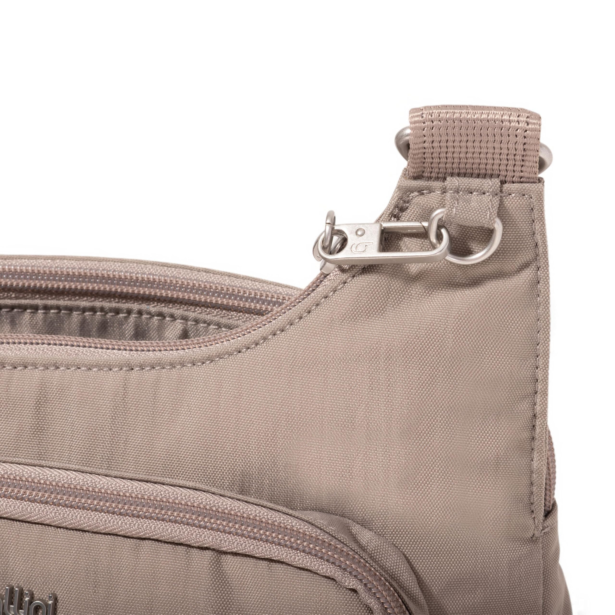 Baggallini Securtex® Anti-Theft Crossover Crossbody Bag for Travel 11”W x 8.5”H, RFID, Built-in Wallet, Locking Zippers - Image 11