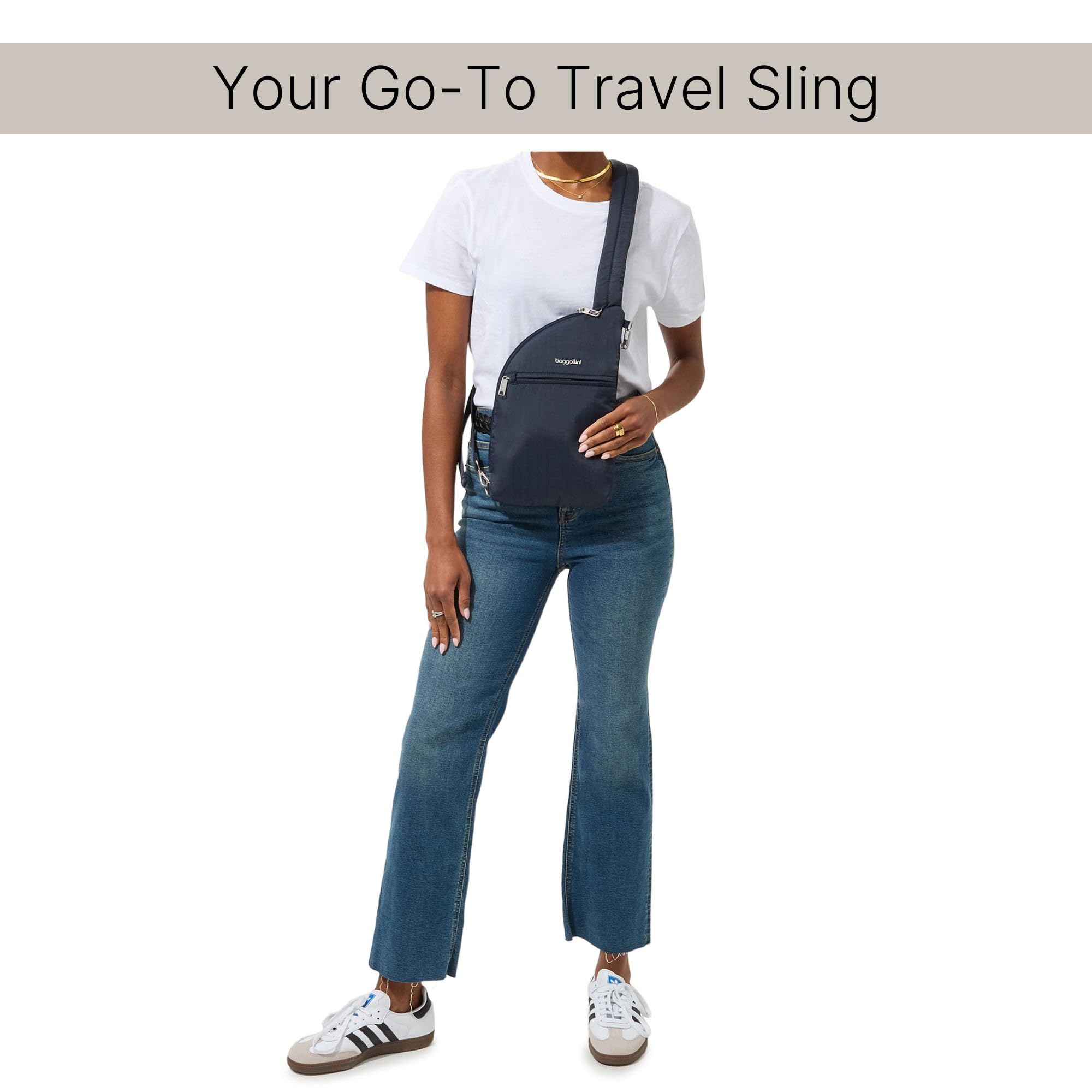 Baggallini Securtex Anti-Theft Half Moon Sling - Image 3