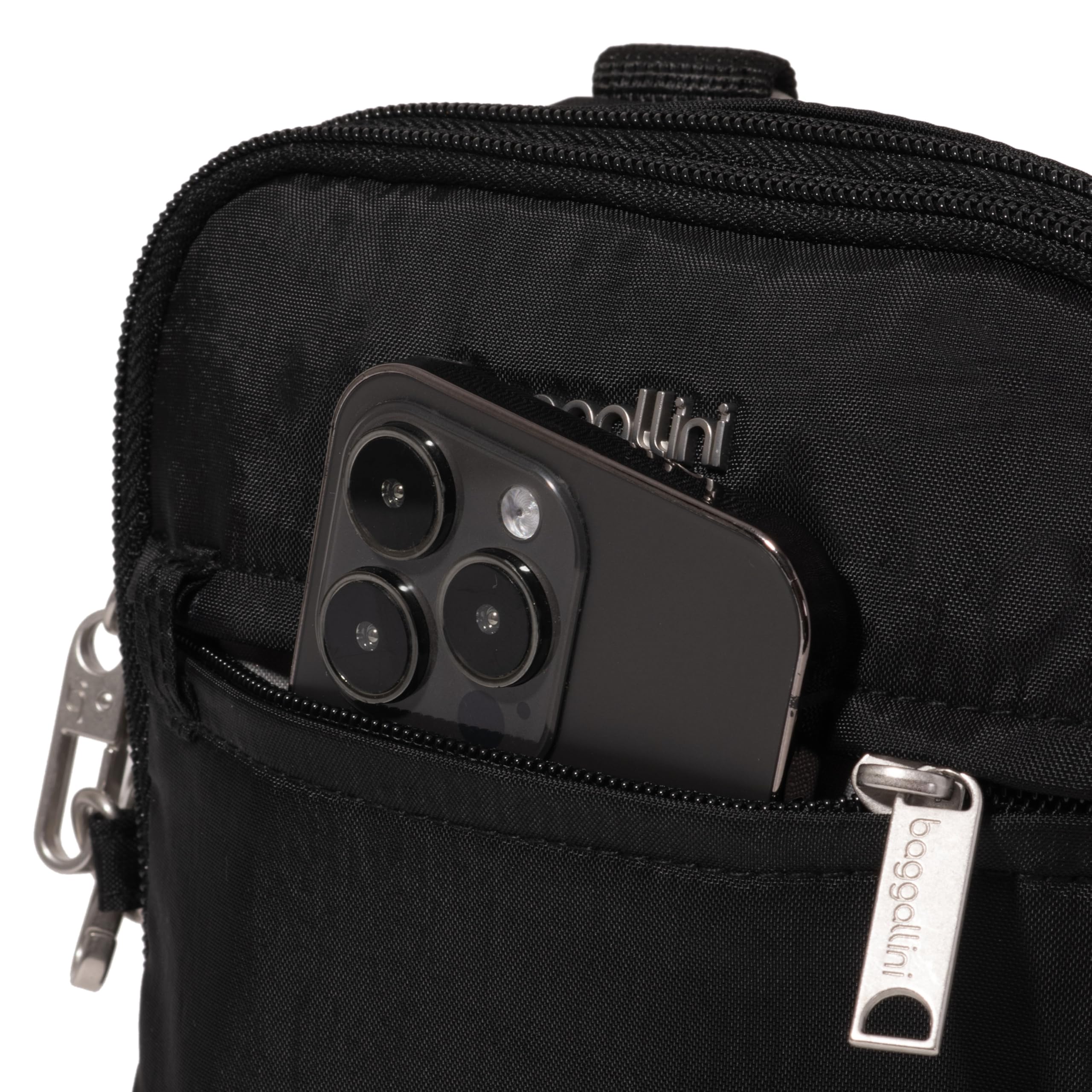 Baggallini Securtex® Anti-theft Mini Everything Crossbody Bag, 6.3"x8.25" Rfid, Locking Zippers & Cut-resistant Strap - Image 12