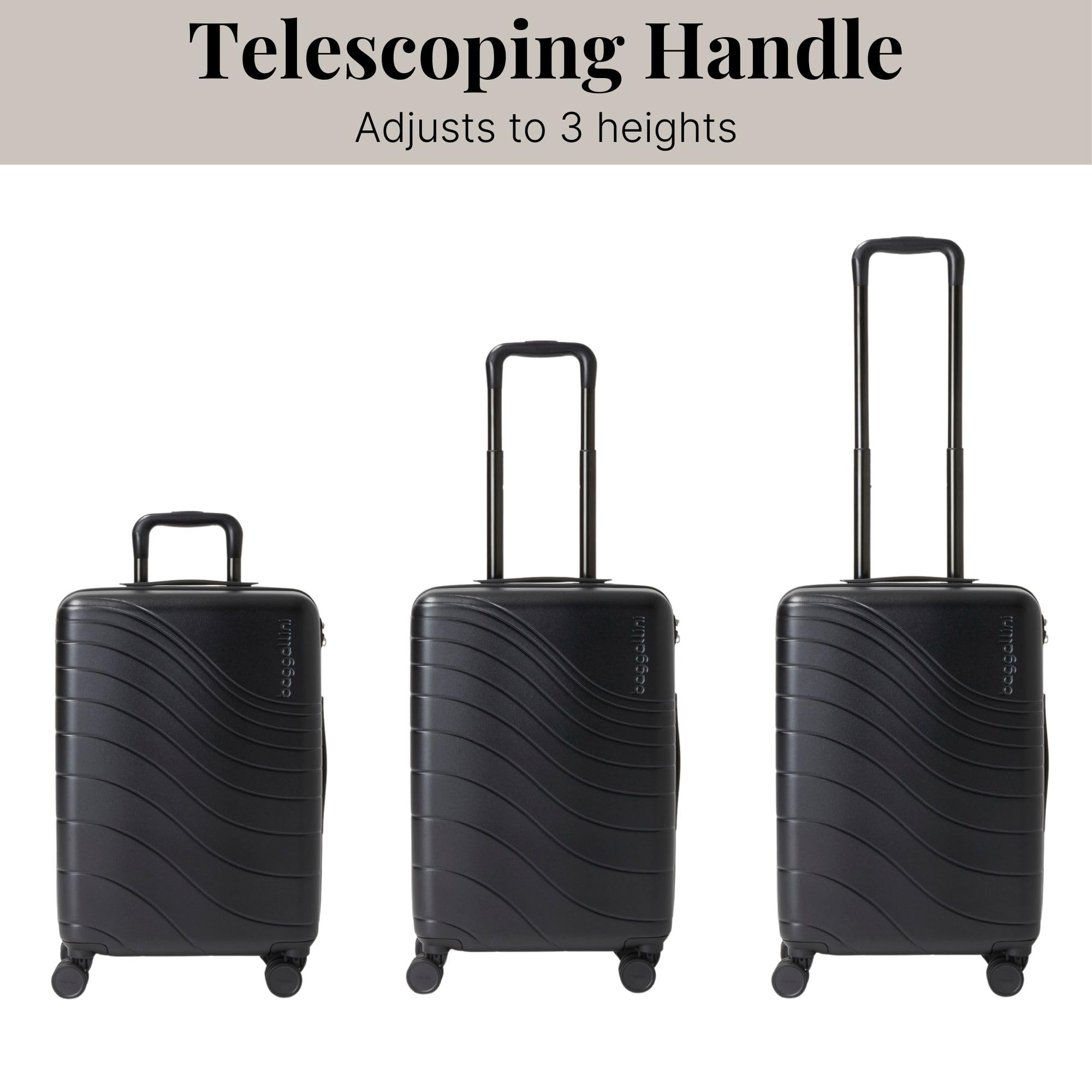 Baggallini Set Wave 22” 4 Wheel Hardside Carry-On Luggage - Lightweight Carry On Suitcase with Wheels - Image 7
